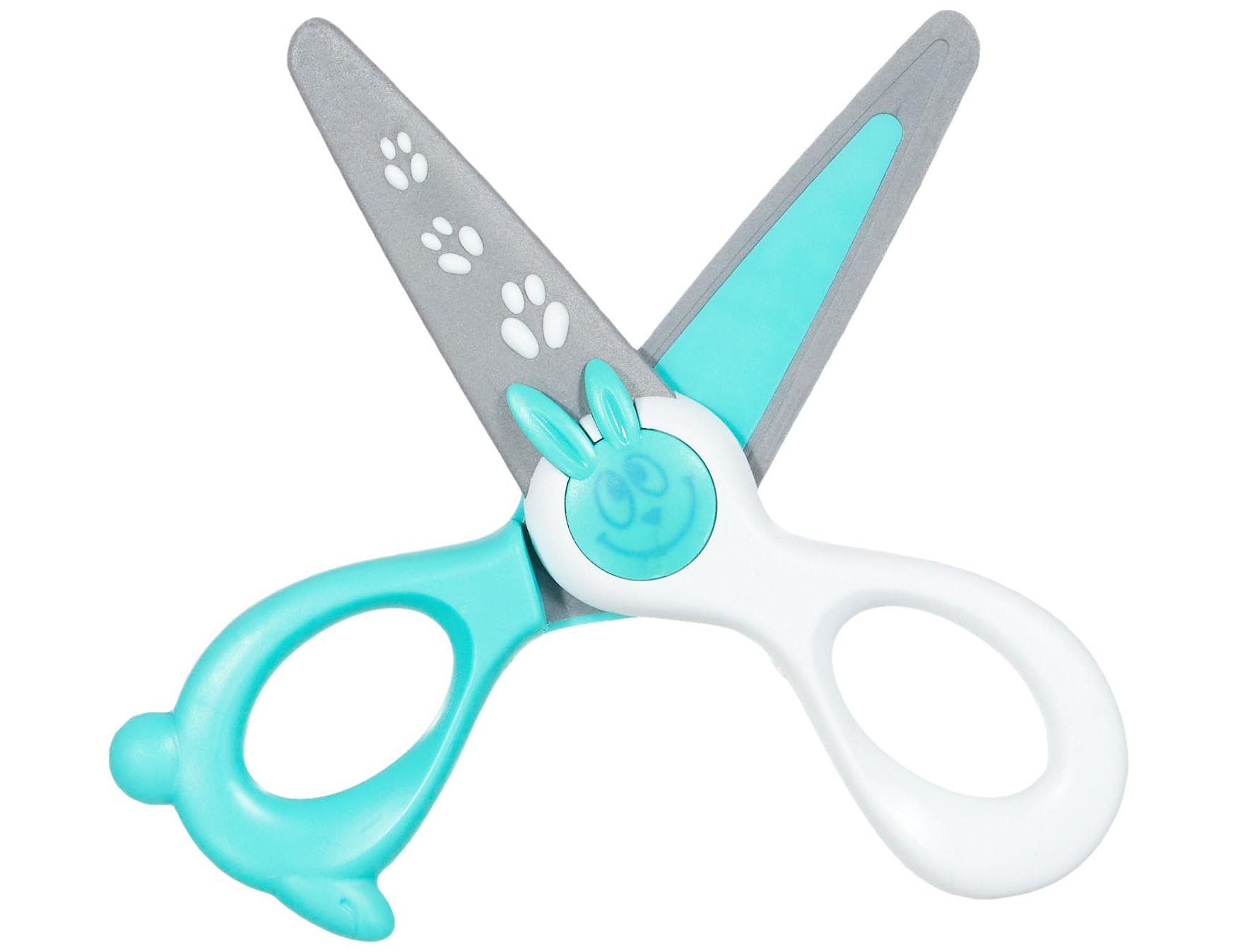 School Scissors Plastic Kidi-cut, Only Cuts Paper 120mm ( Imagem 4 de 5 ) - Preview