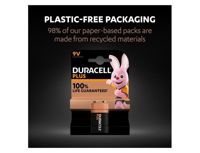 Pilha Duracell alcalina 6LR61. 9V blister. Uma 1 unidade ( Imagem 4 de 6 ) - Preview
