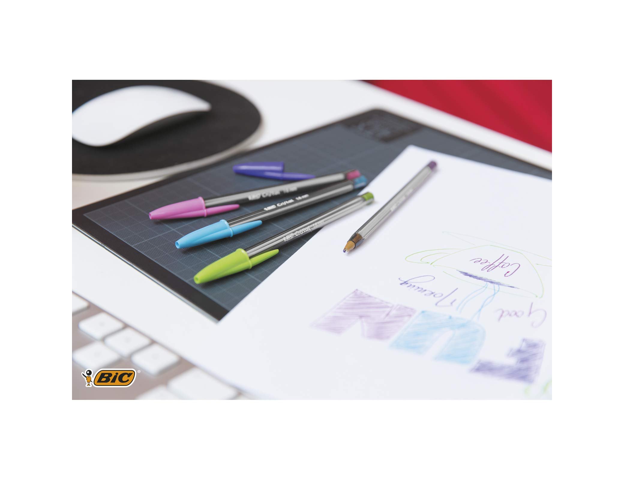 Esferográfica Bic Cristal Large Fashion - Caixas de 20 Unidades, Cores Sortidas ( Imagem 4 de 6 ) - Preview