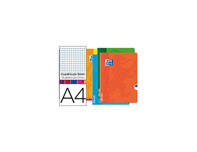 Caderno Agrafado Oxford Openflex A4 48 fl Quadriculado Cores Sortidas ( Imagem 4 de 7 ) - Preview