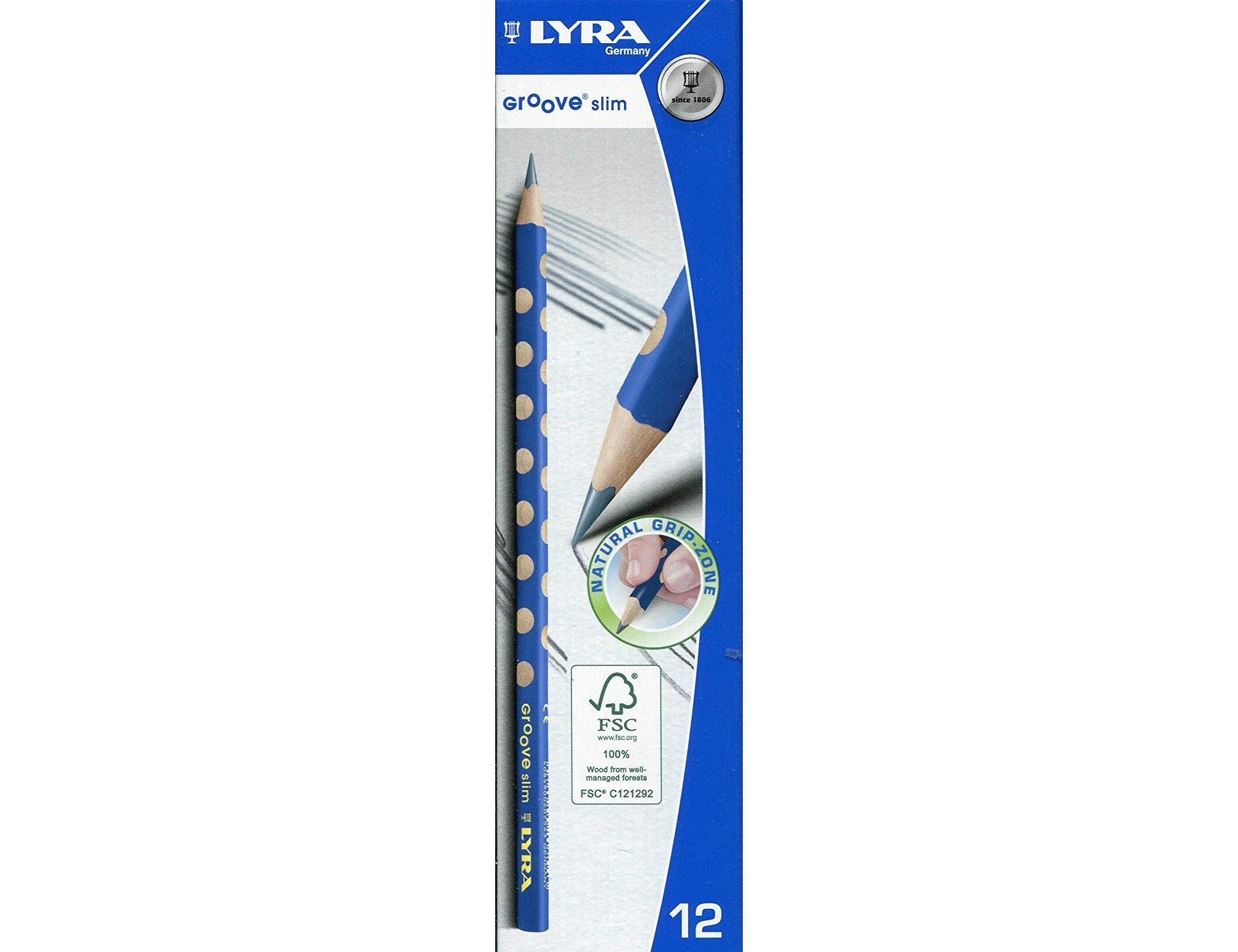 Lapis de grafite lyra groove slim mina hb (12 unidades) ( Imagem 3 de 6 ) - Preview