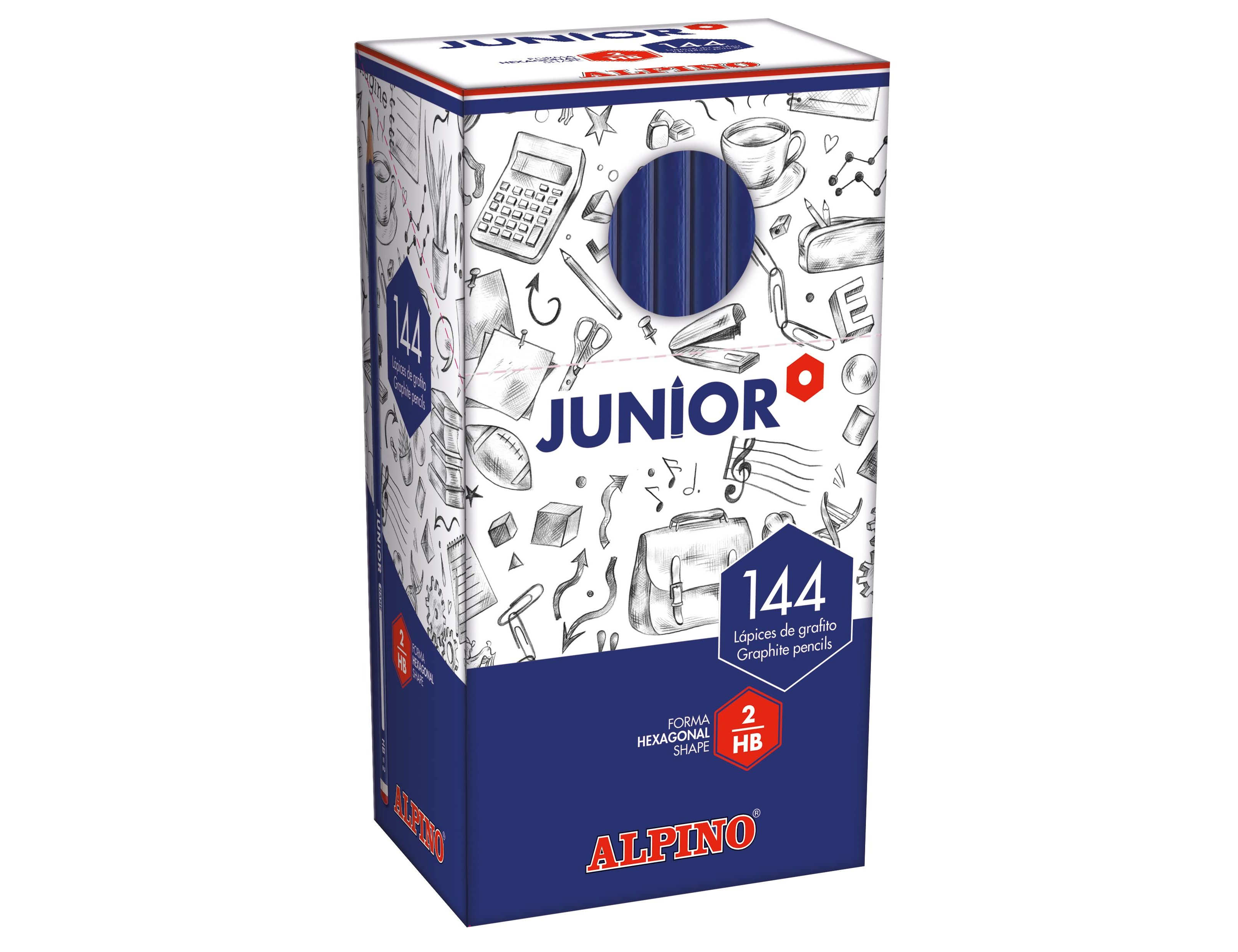 Lapis de grafite masats juniorcaixa de 144 unidades ( Imagem 3 de 3 ) - Preview