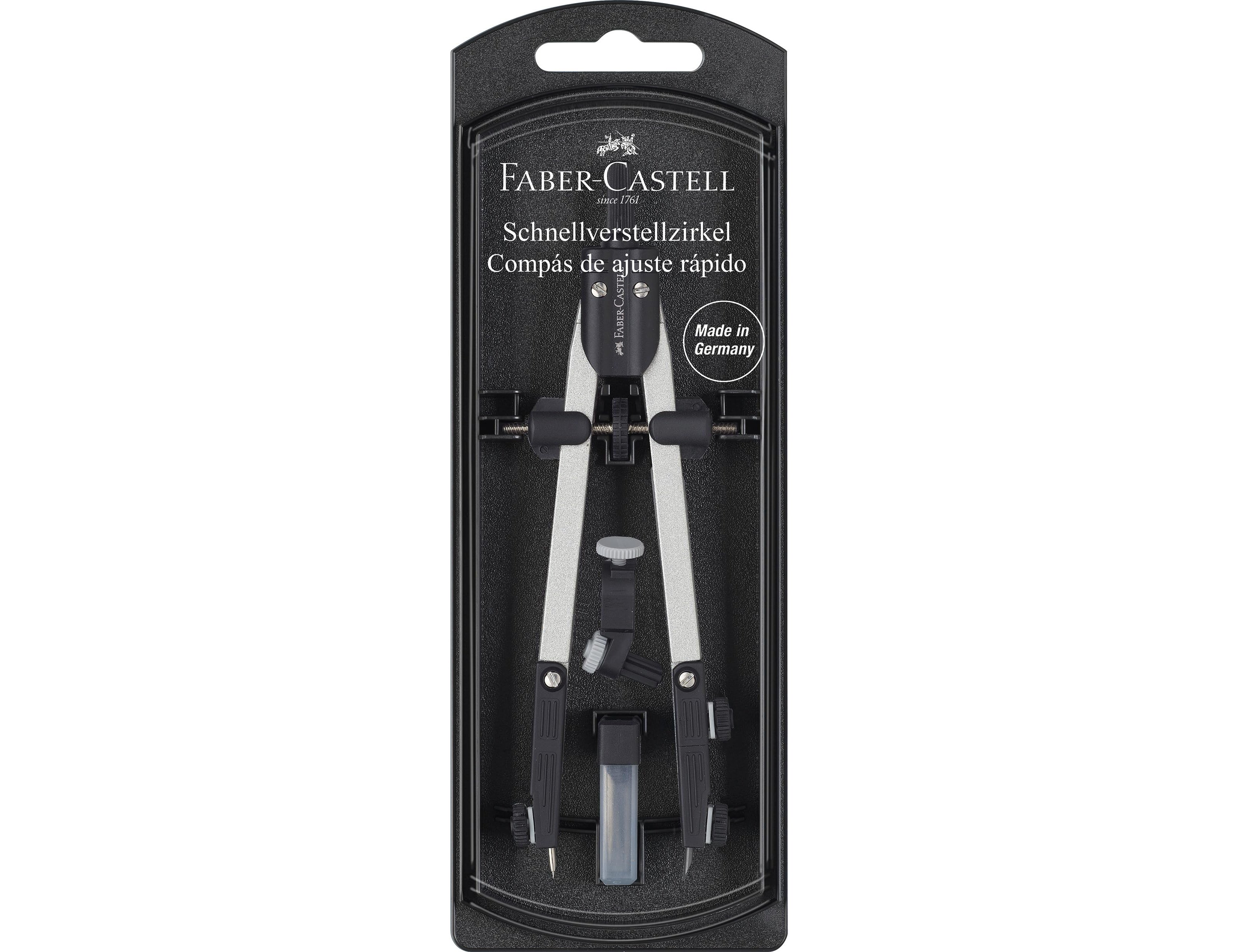 Faber Castell School Compass with Quick Adjustment and Universal Adapter ( Imagem 3 de 11 ) - Preview