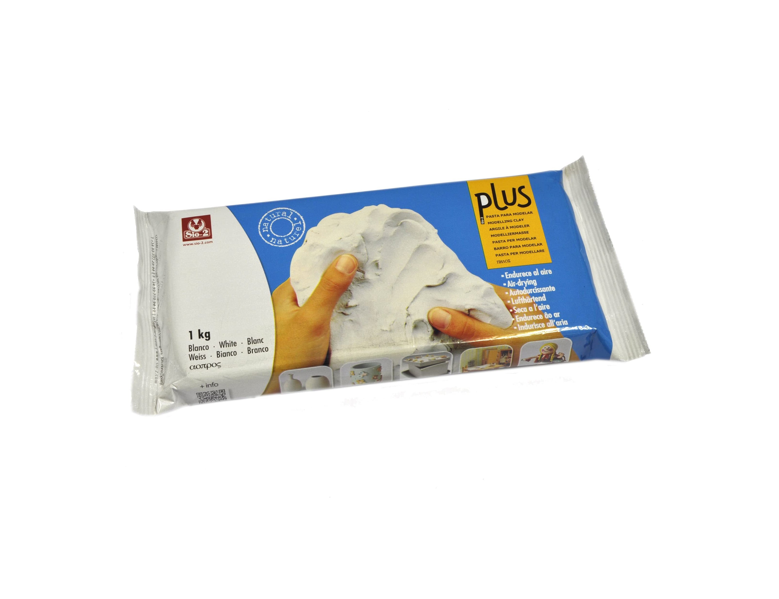 White air-hardening SiO-2 Plus clay, 1 kg pack. ( Imagem 3 de 9 ) - Preview