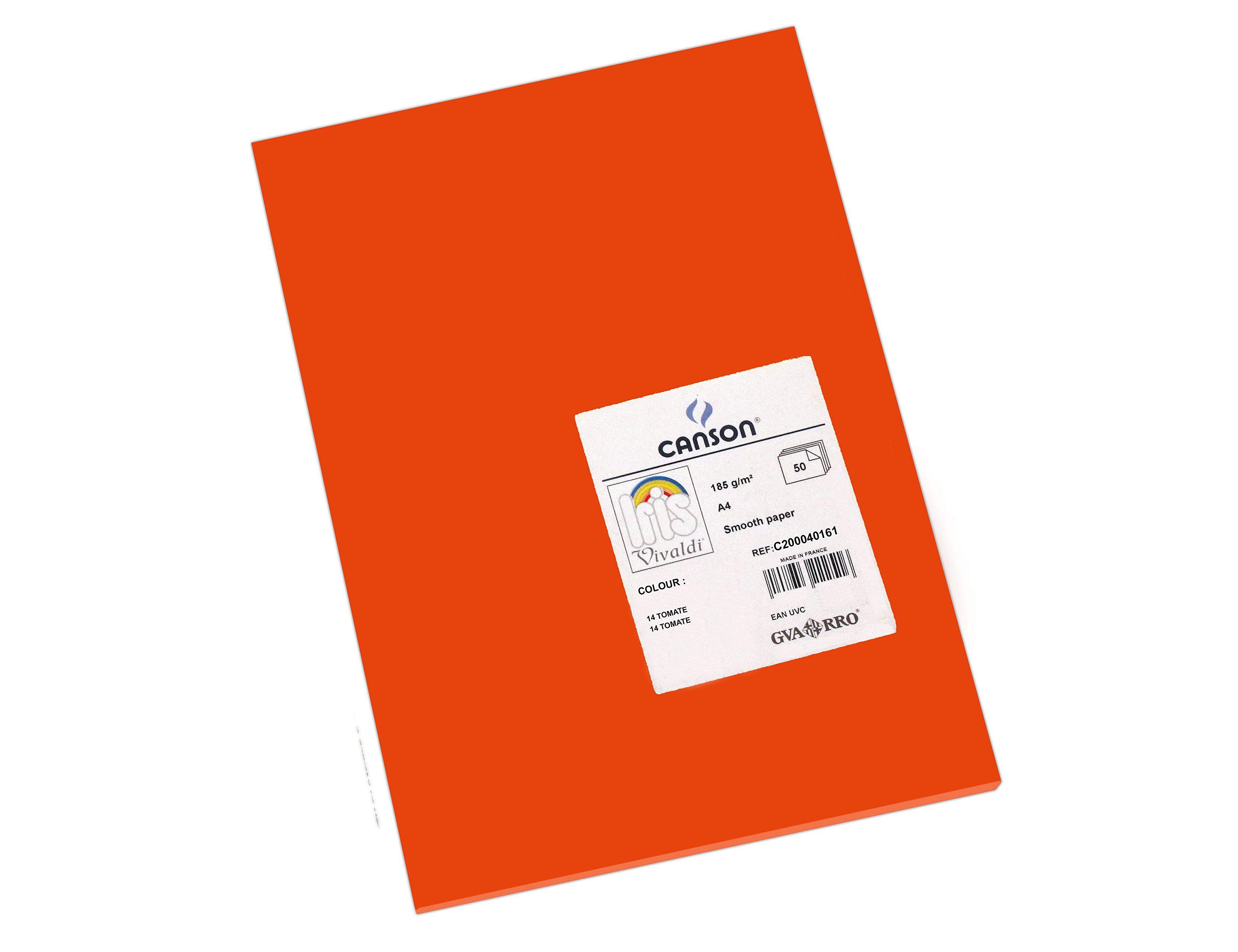 Pack of 50 Sheets of Iris Cardstock 185/A4 Tomato ( Imagem 3 de 6 ) - Preview