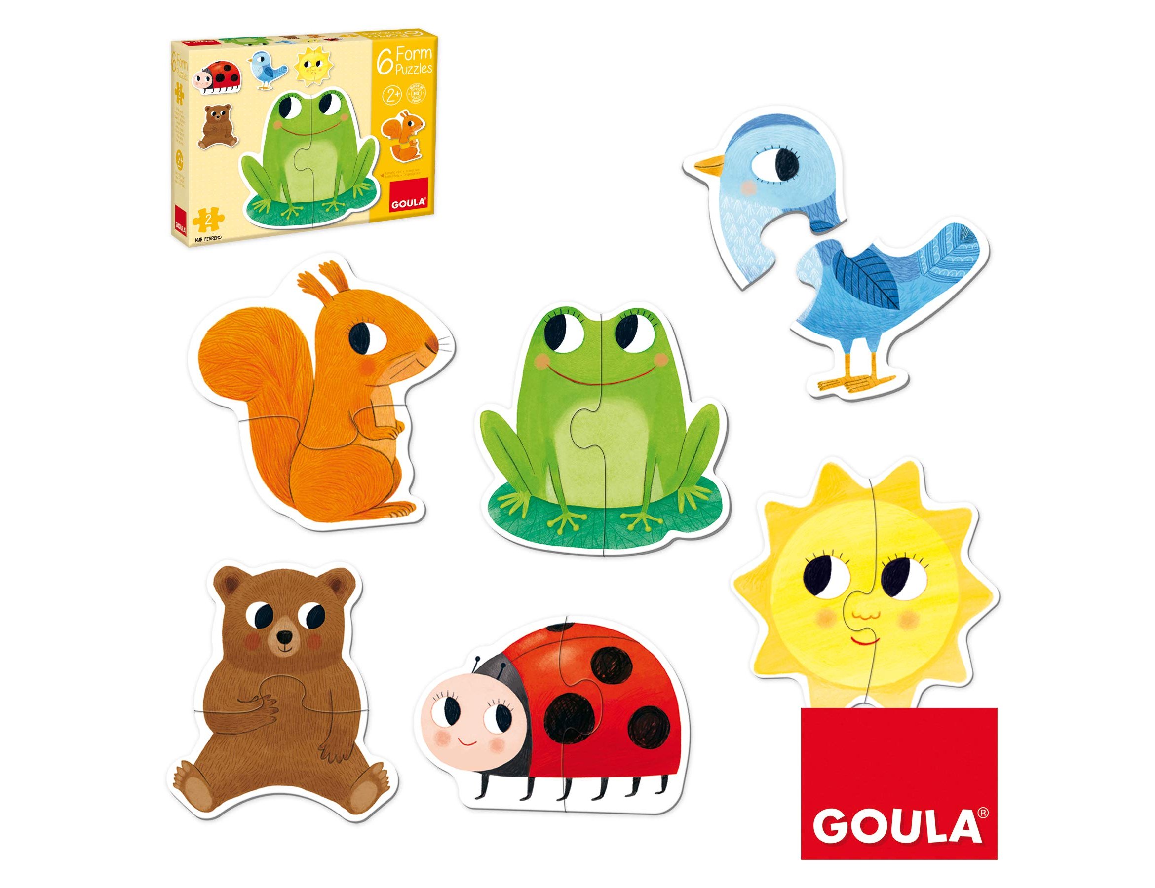 Puzzle goula madeira 4 peças animais quinta cor ( Imagem 3 de 5 ) - Preview
