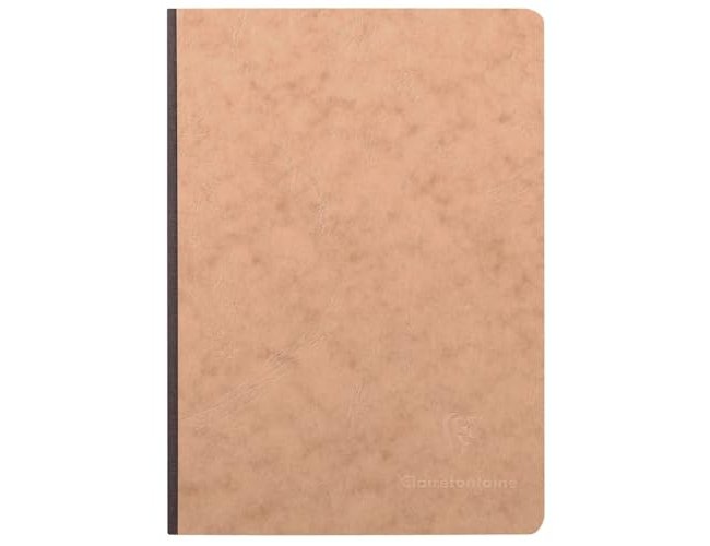 Caderno clairefontaine capa cartolina din a5 quadriculado 5 mm 96 folhas cor kraft ( Imagem 3 de 8 ) - Preview