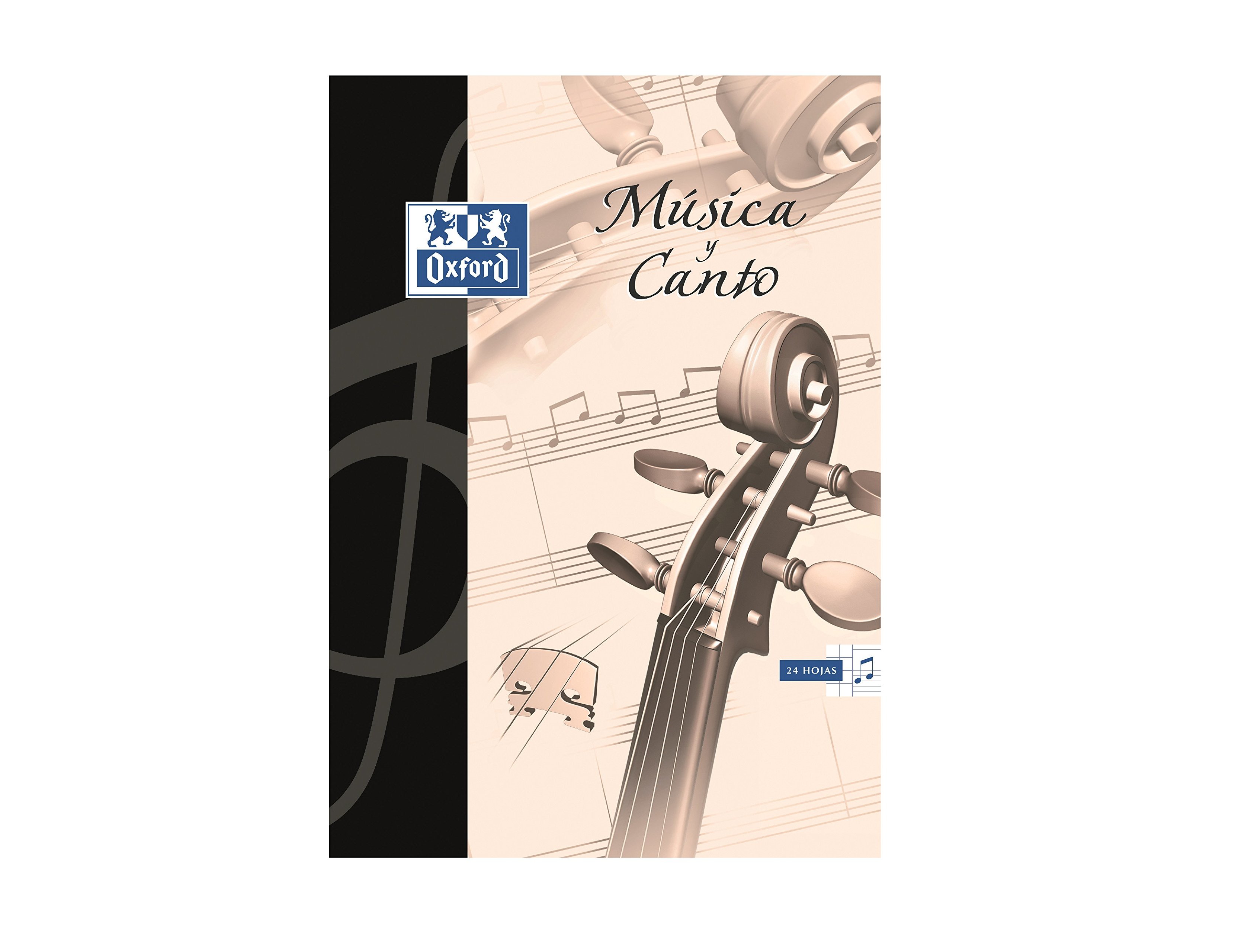 Caderno de Música e Canto Oxford Pentagrama inter linhado 2 mm + quadriculado 24 Folhas 90g ( Imagem 4 de 8 ) - Preview