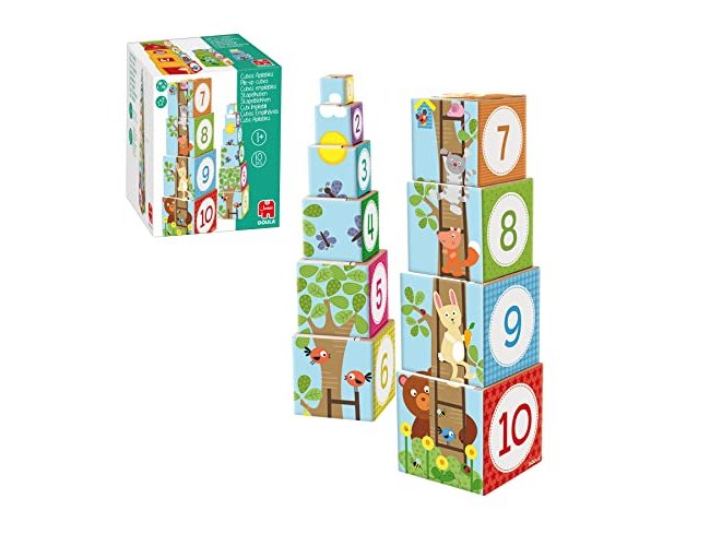 Jogo diset didatico cubos empilhaveis figuras do bosque ( Imagem 4 de 8 ) - Preview
