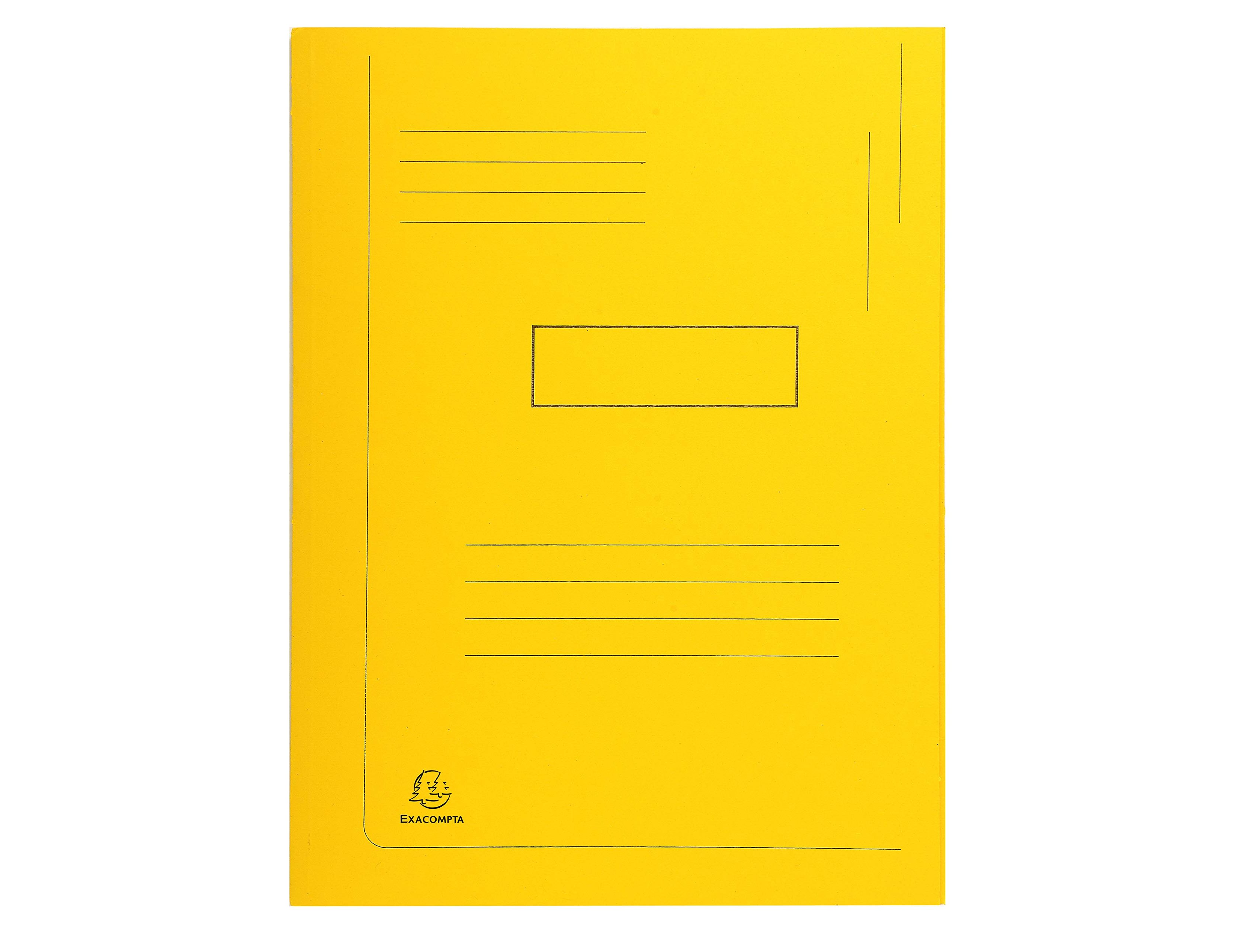 Classificador exacompta cartolina reciclada din a4 amarelo 280gr com 2 abas interior (50 unidades) ( Imagem 3 de 3 ) - Preview