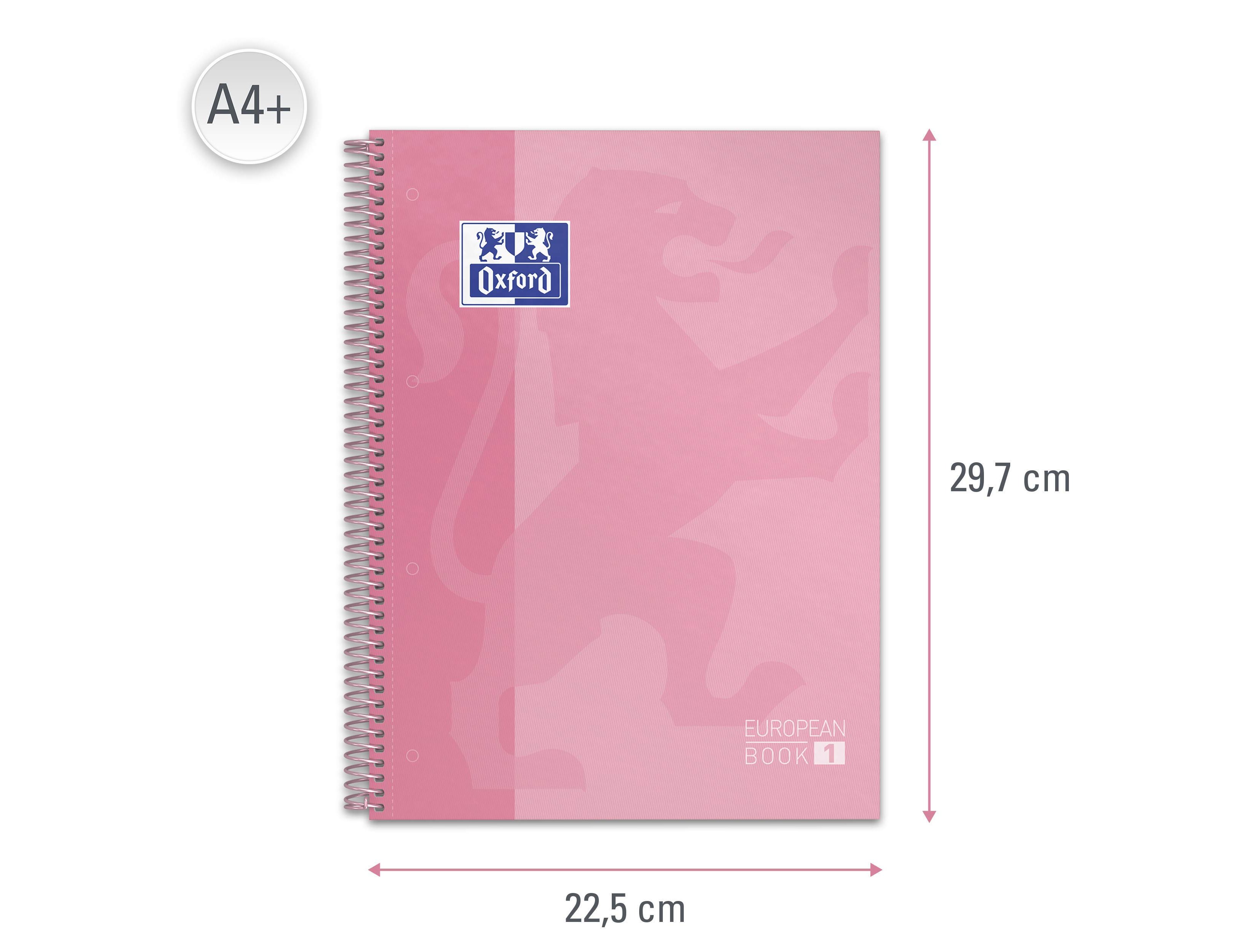 Caderno Espiral Oxford A4 Quadriculado Rosa Doce ( Imagem 5 de 11 ) - Preview