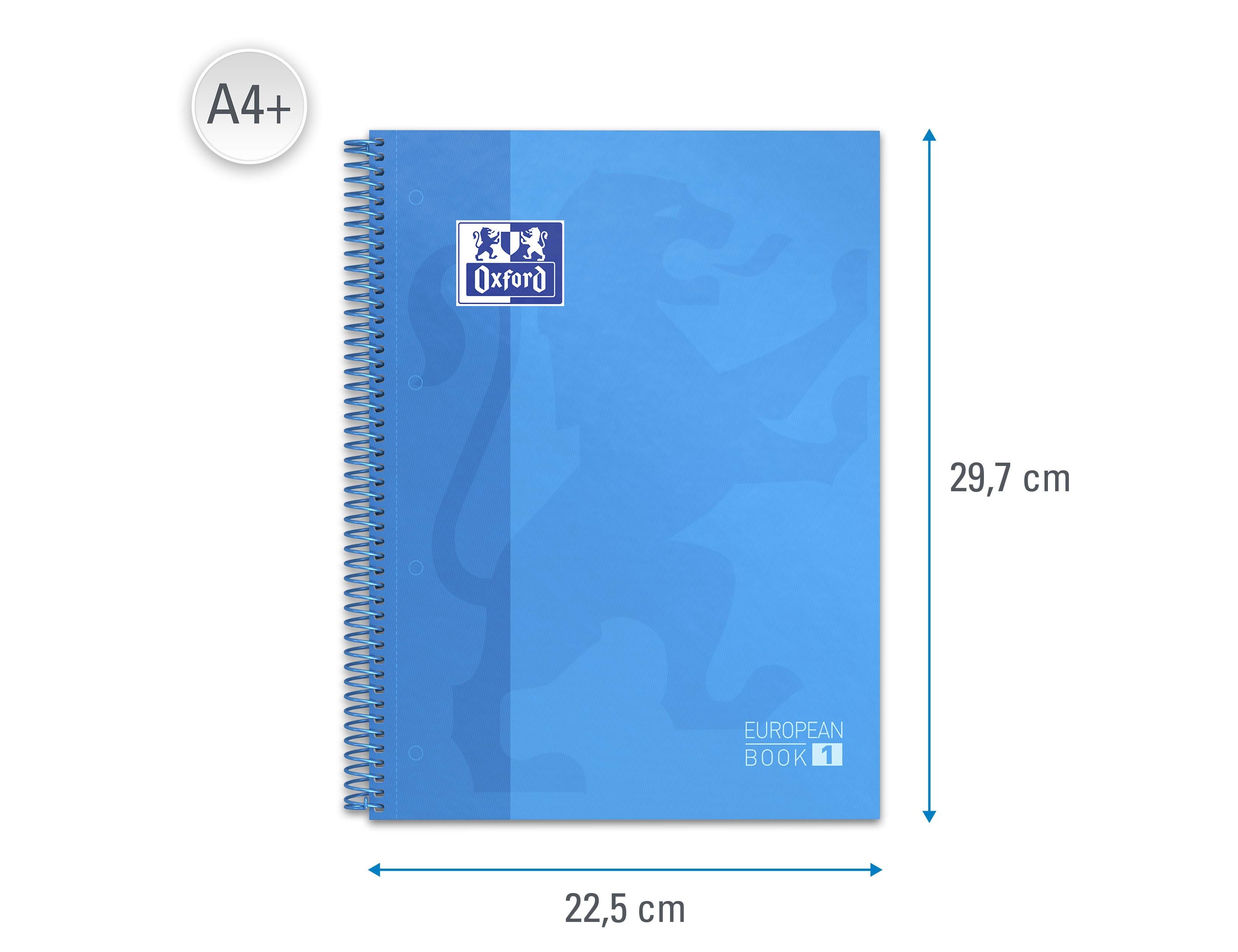 Caderno Espiral Oxford C/Capa Extradura, Microperfurado Din A4 80 Folhas, Quadricula 5mm - Turquesa ( Imagem 5 de 11 ) - Preview