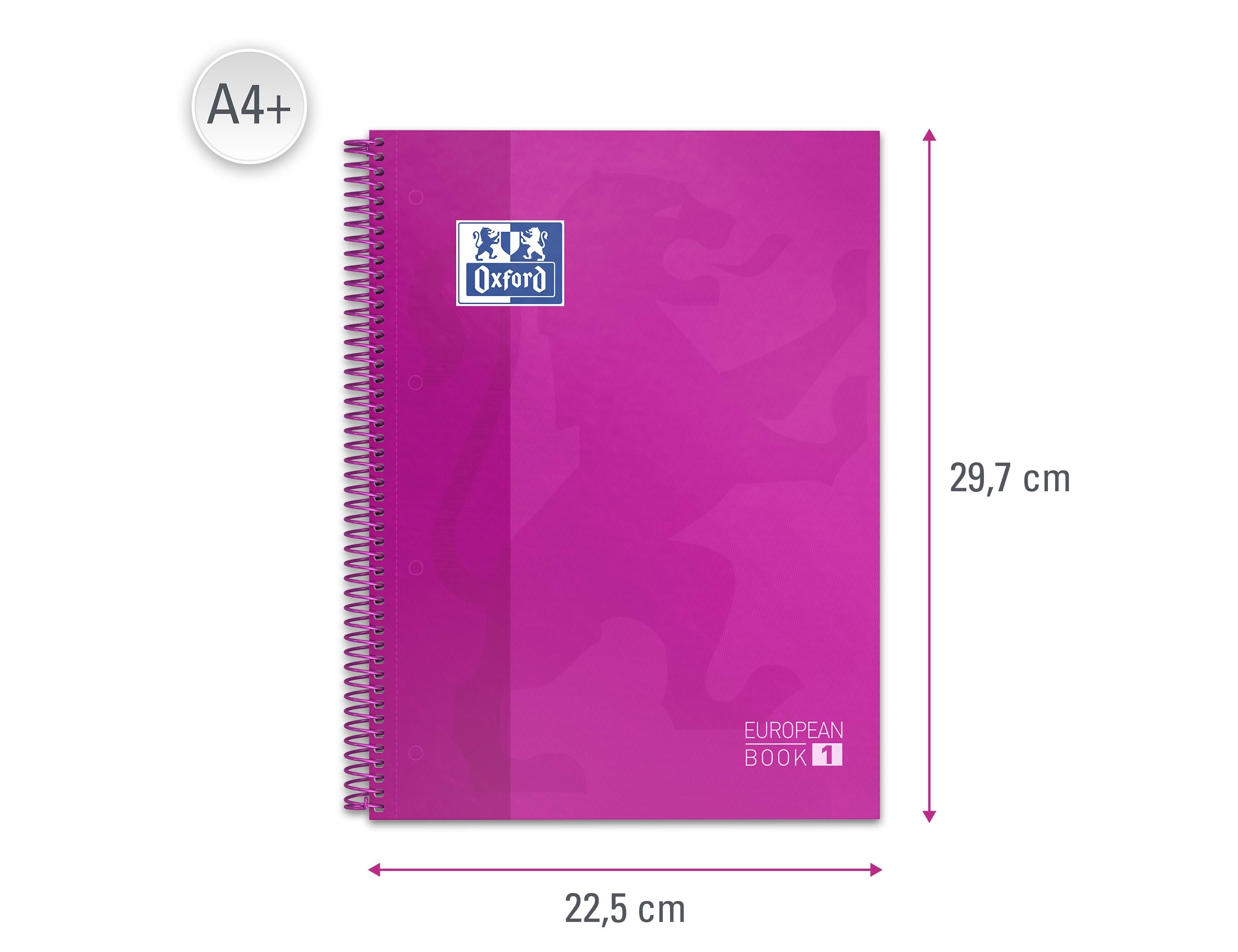 Caderno Espiral A4 Quadriculado Rosa - Capa Extradura Microperfurado ( Imagem 5 de 11 ) - Preview