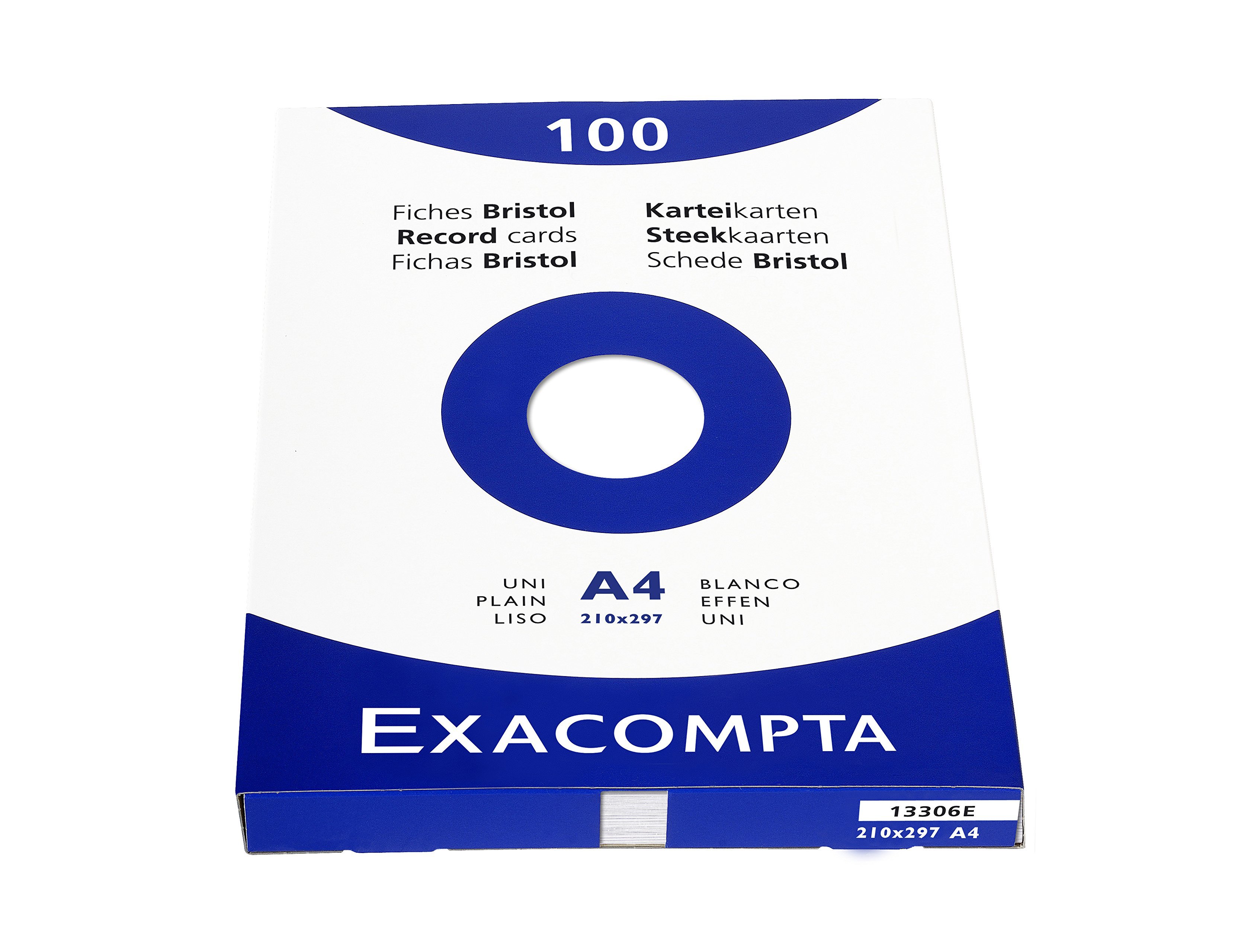 Fichas em Cartolina Exacompta Dim.A4 Brancas, 205gr - Pack de 100 Unidades ( Imagem 3 de 4 ) - Preview