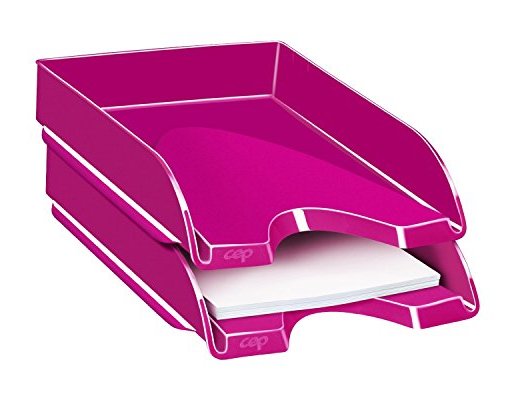 Tabuleiro de secretaria cep plastico rosa 257x348x66 mm ( Imagem 3 de 4 ) - Preview