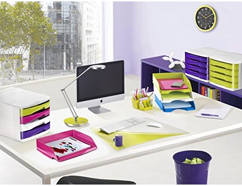 Tabuleiro de secretaria cep plastico rosa 257x348x66 mm ( Imagem 4 de 4 ) - Preview