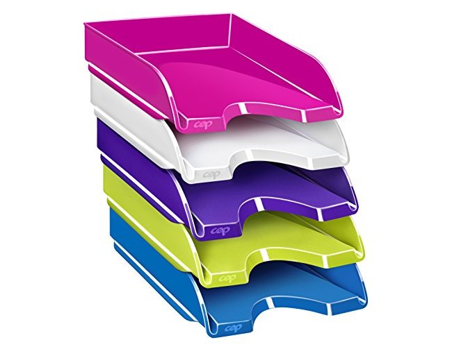Tabuleiro de secretaria cep plastico azul 257x348x66 mm ( Imagem 4 de 5 ) - Preview