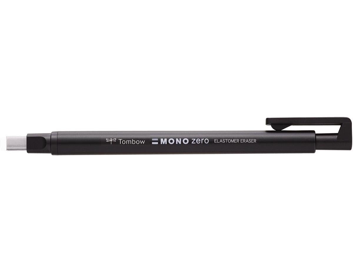 Porta borrachas tombow com clip ponta de borracha branca rectangular 2,5 x 5 mm cor preto (5 unidades) ( Imagem 3 de 3 ) - Preview
