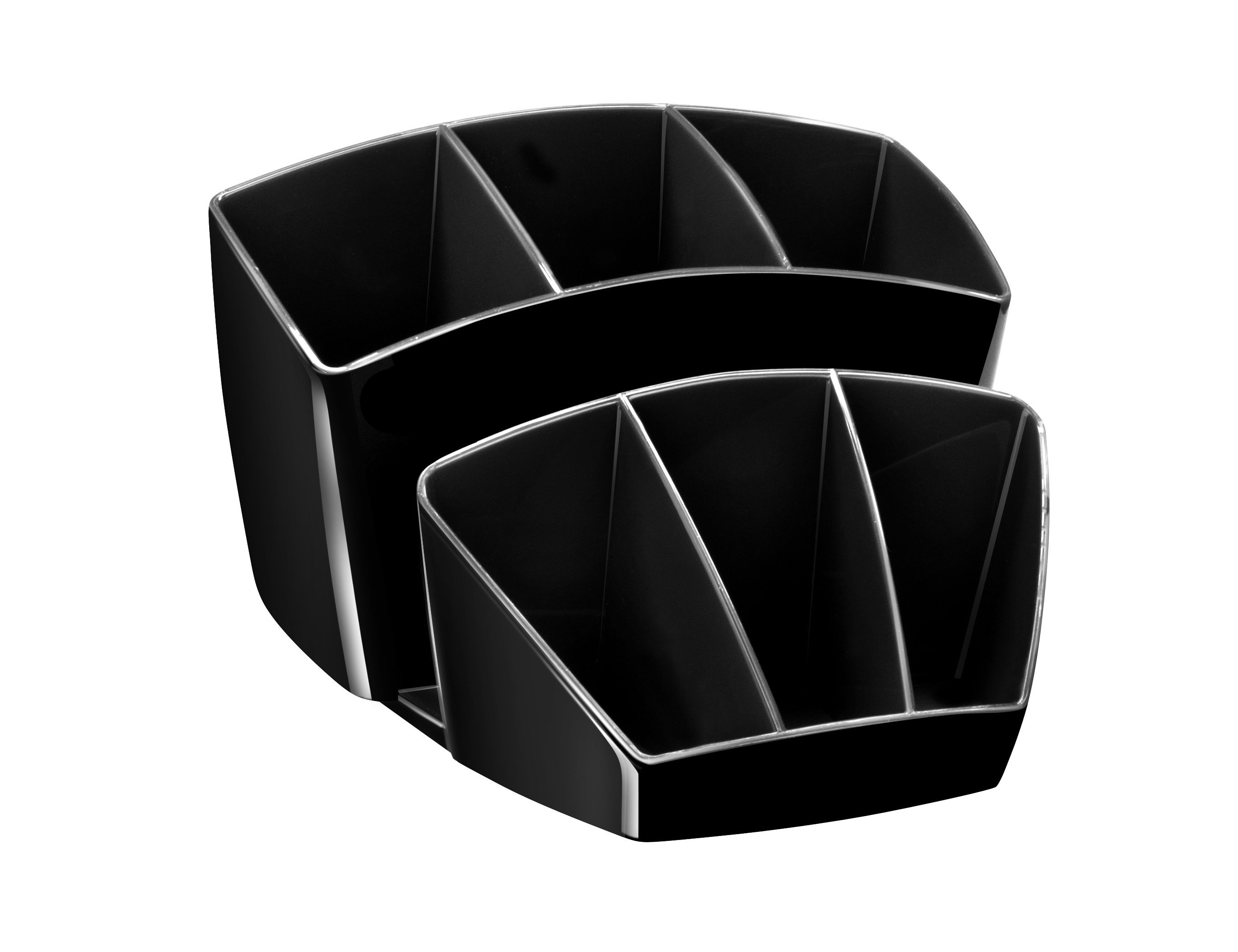 Organizador de secretaria cep confor plastico preto ( Imagem 4 de 7 ) - Preview