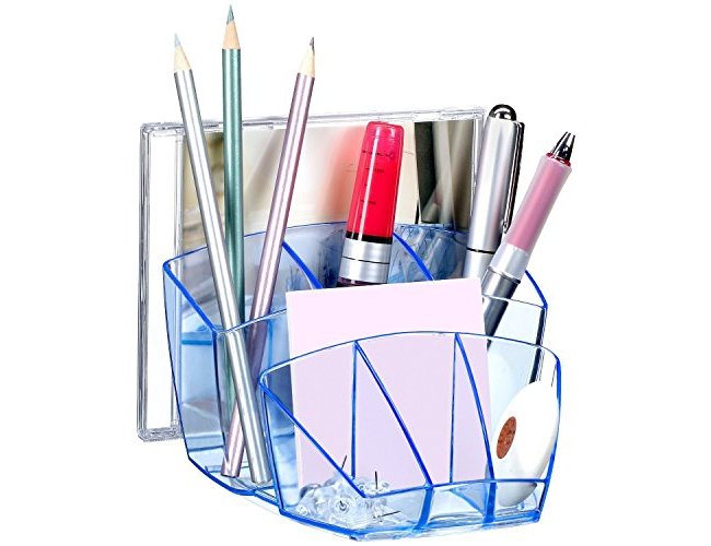 Organizador de secretaria cep confor ice blue plastico transparente celeste ( Imagem 3 de 3 ) - Preview