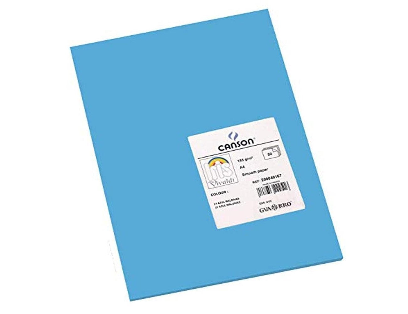Cartolina guarro din a4 azul maldivas 185 gr pack de 50 folhas ( Imagem 3 de 7 ) - Preview