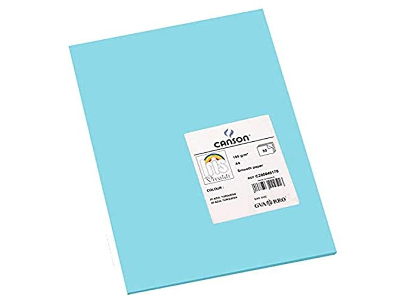 Cartolina guarro din a4 azul turquesa 185 gr pack de 50 folhas ( Imagem 3 de 6 ) - Preview