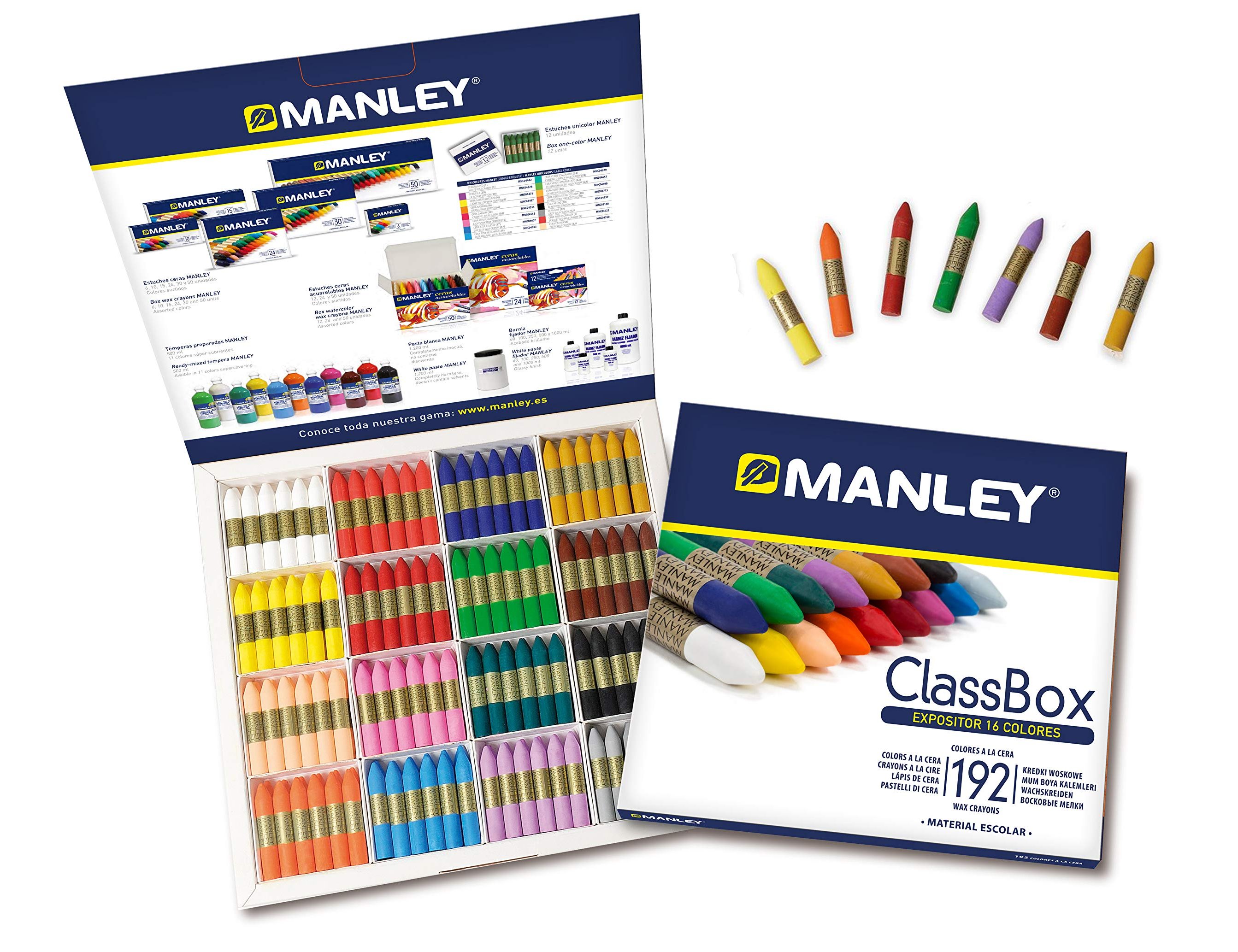 Lapis de cera manley caixa de 192 unidades 16 cores sortidas ( Imagem 3 de 8 ) - Preview