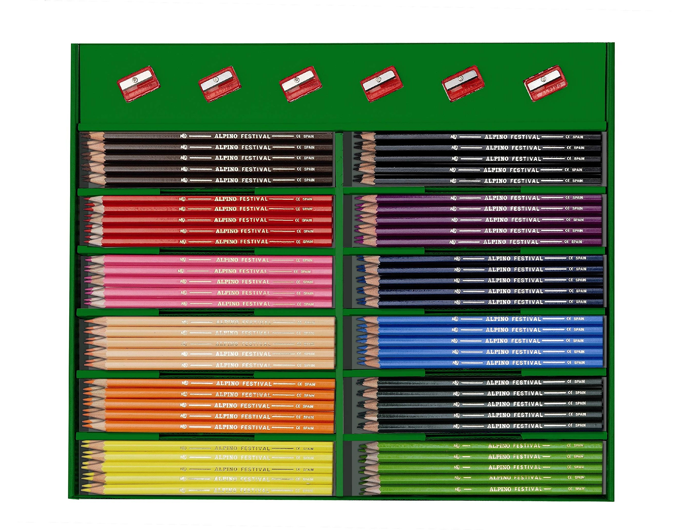 Lapis de cores alpino festival classbox caixa de 288 unidades 12 cores sortidas ( Imagem 4 de 5 ) - Preview