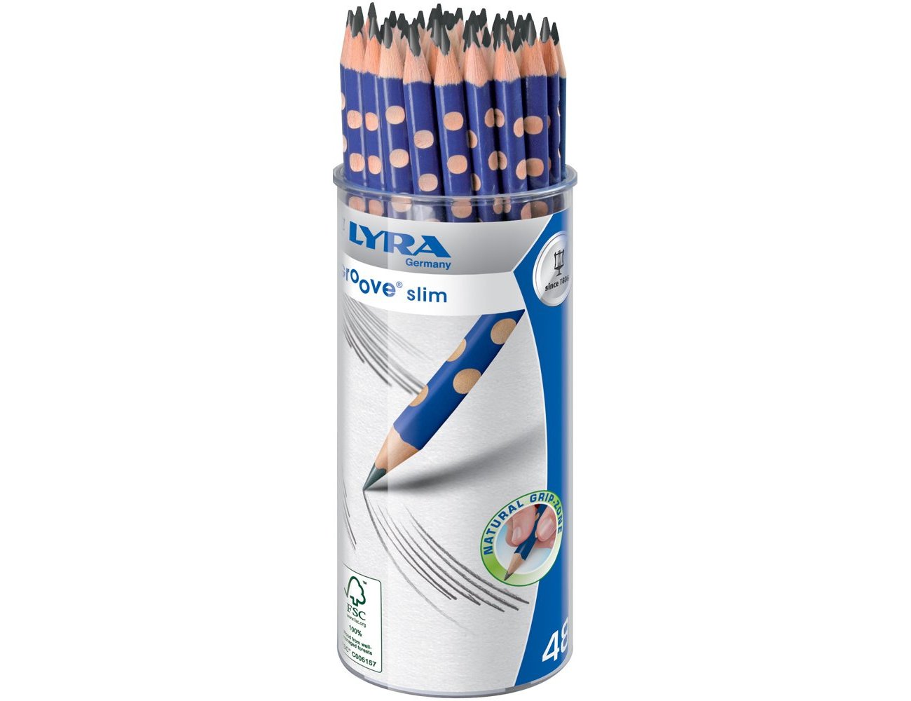 Lyra Groove Triangular Graphite Pencils, 4.25 mm B Lead (12 units) ( Imagem 3 de 3 ) - Preview