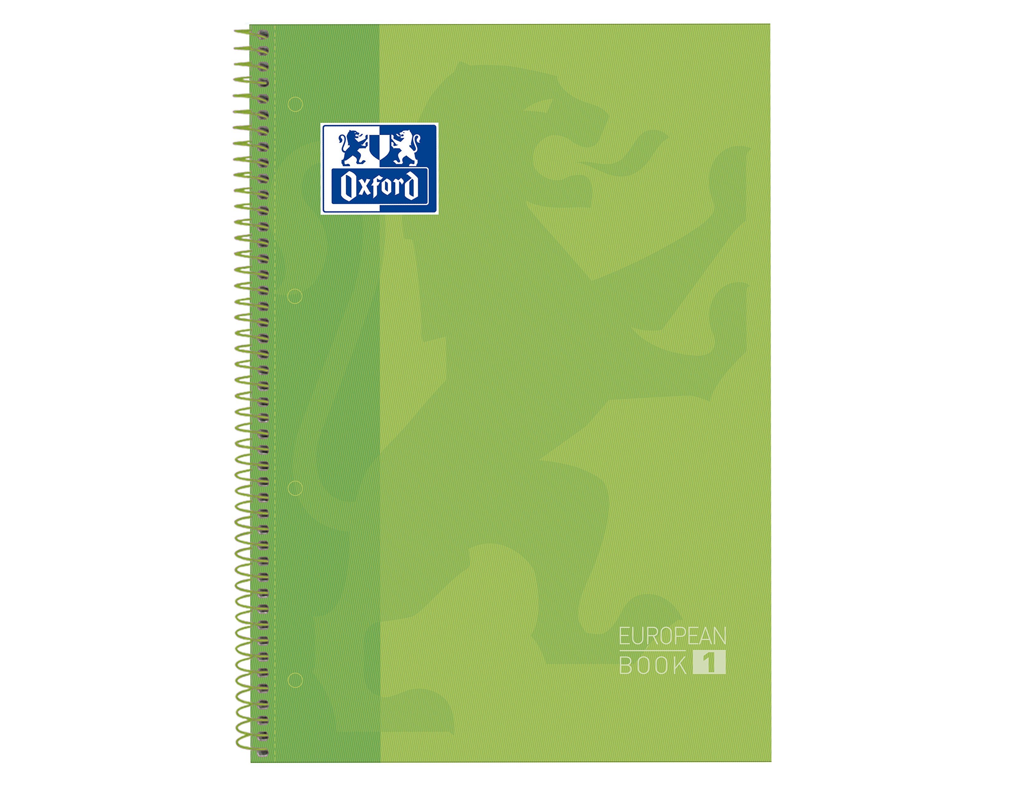 Caderno Espiral Oxford A4 Quadriculado Verde - Capa Extradura Microperfurado ( Imagem 3 de 10 ) - Preview