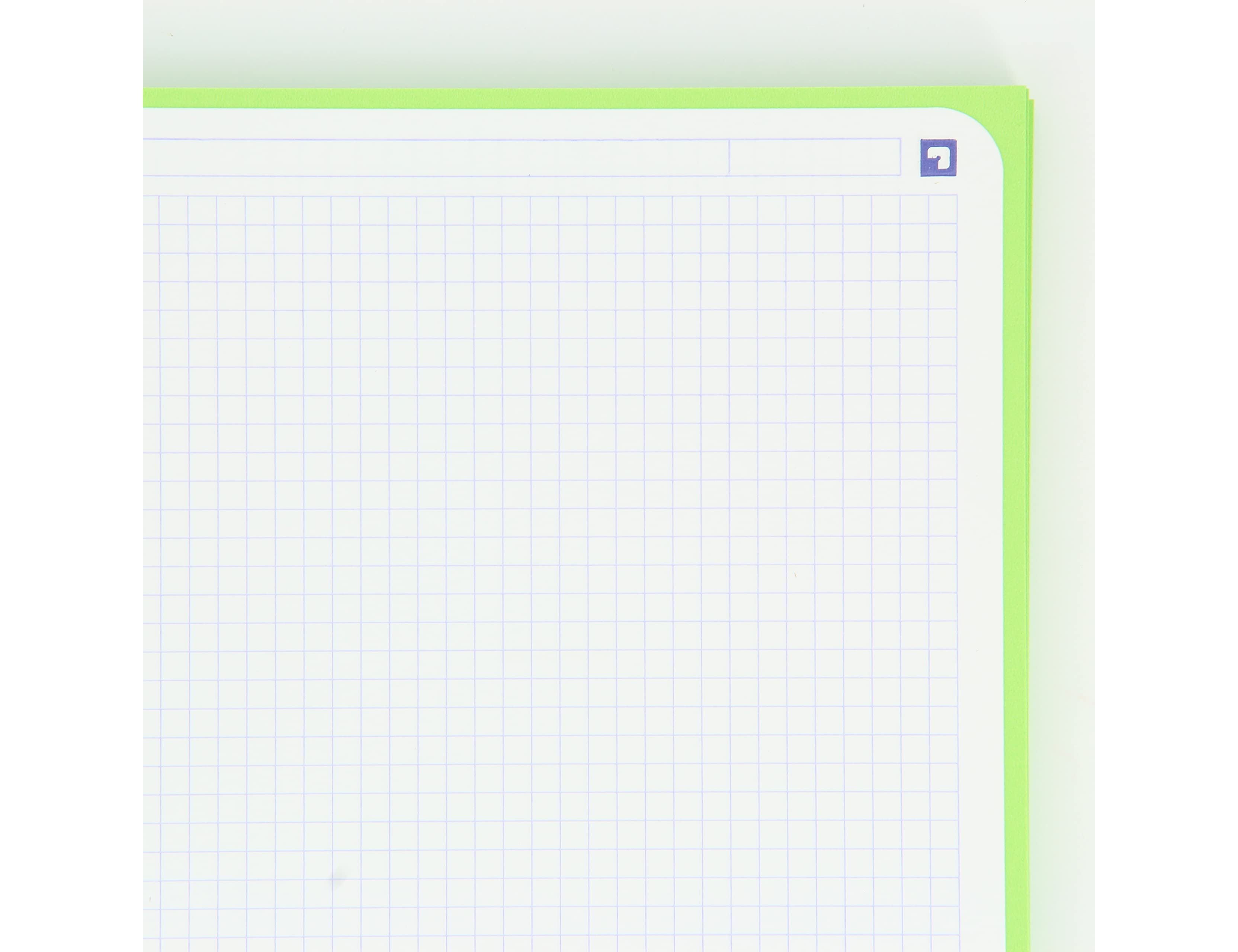 Caderno Espiral Oxford A4 Quadriculado Verde - Capa Extradura Microperfurado ( Imagem 5 de 10 ) - Preview