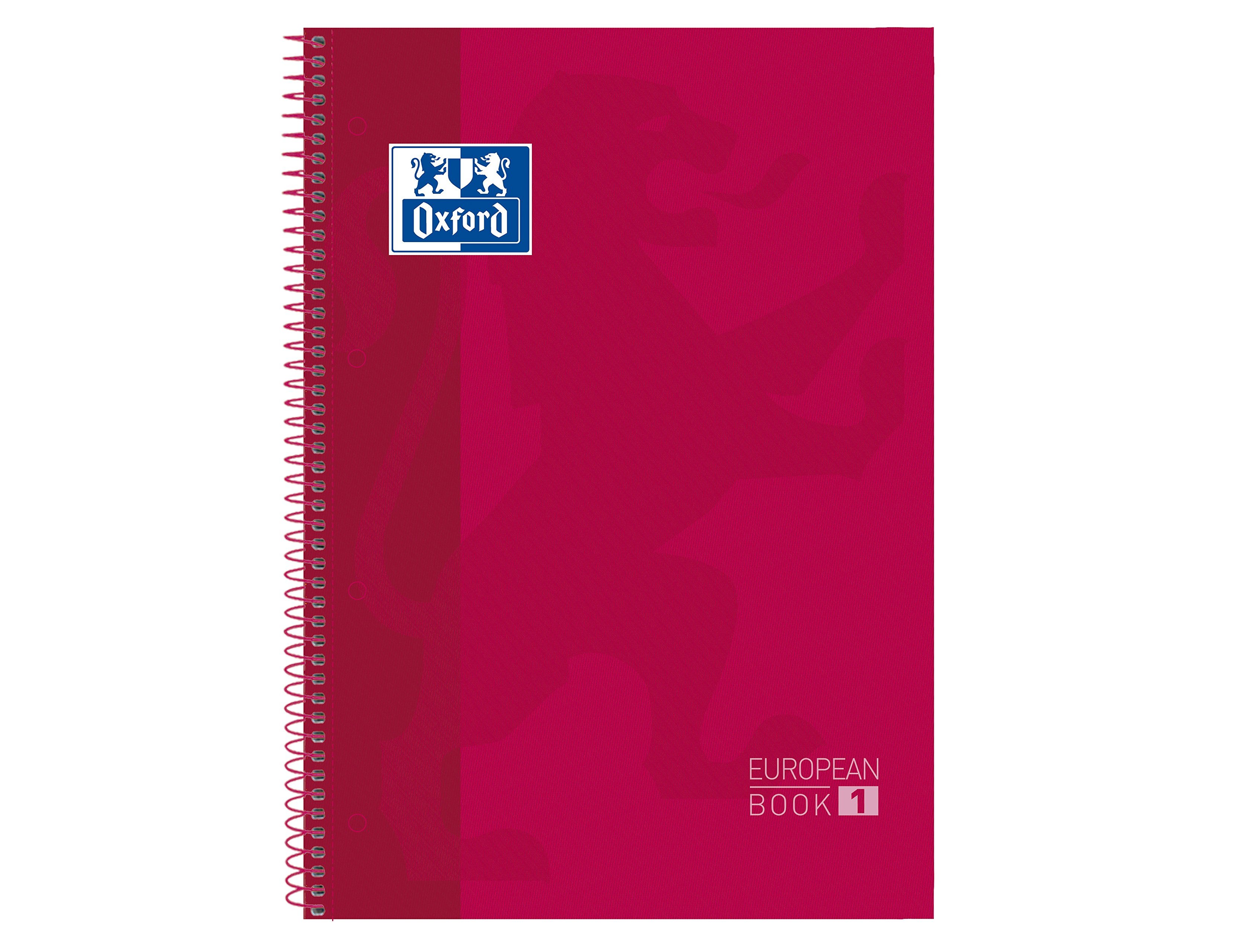Caderno Espiral Oxford A4 Quadriculado Vermelho - Capa Extradura Microperfurado (5 unidades) ( Imagem 3 de 10 ) - Preview