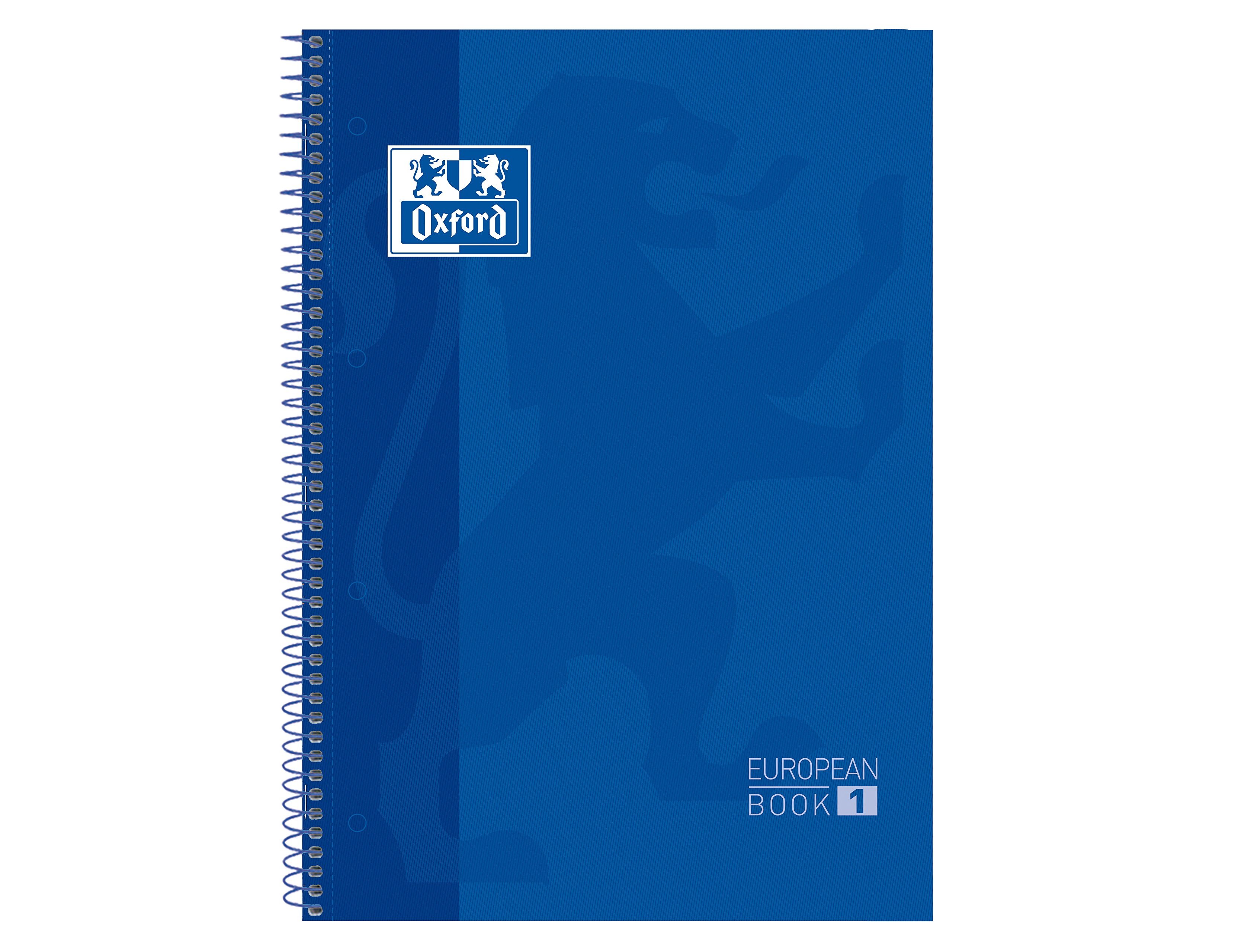 Caderno Espiral Oxford A4 Quadriculado Azul - Capa Extradura Microperfurado (5 unidades) ( Imagem 3 de 9 ) - Preview