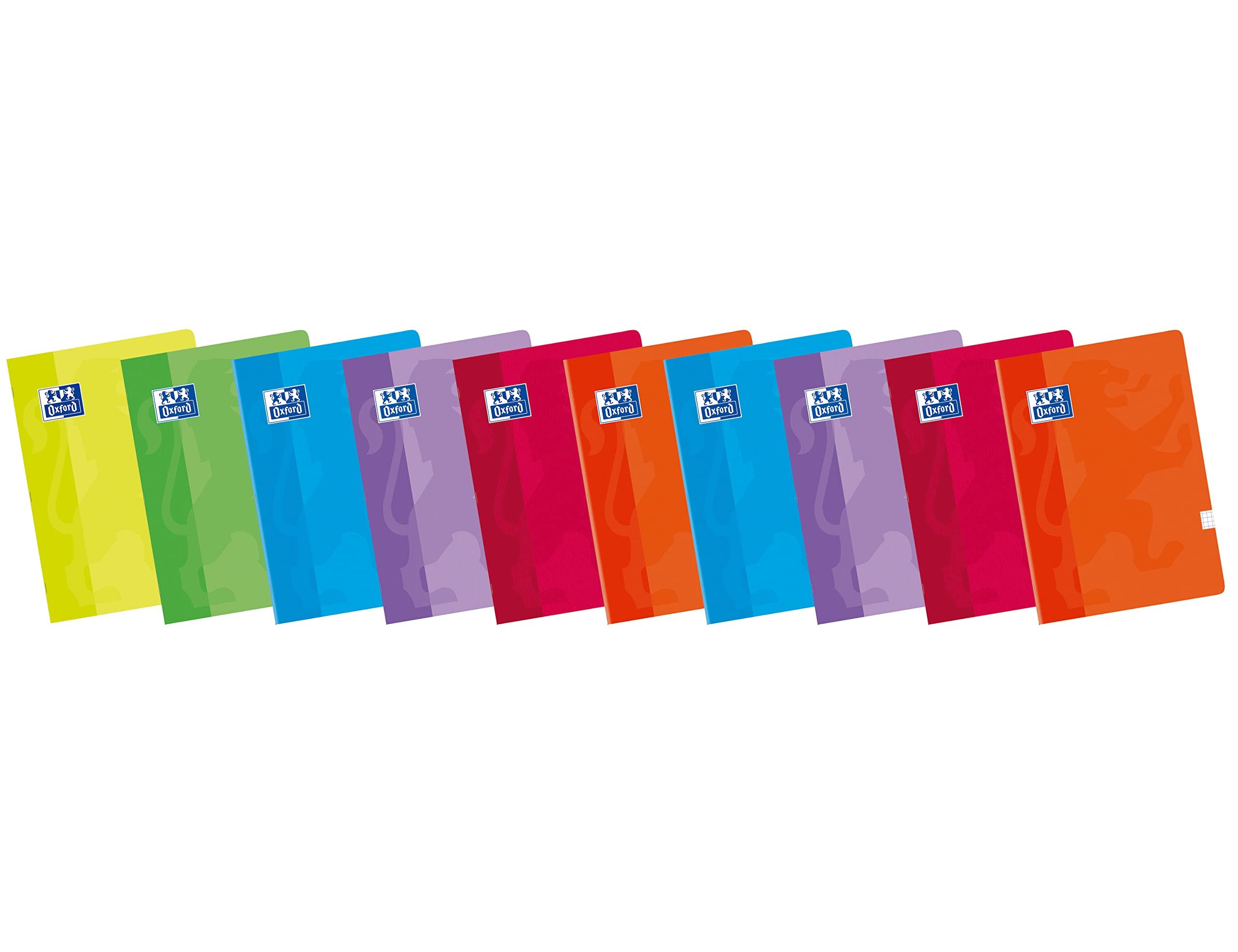 Caderno escolar oxford 80 folhas din a4 quadriculado 4 mm (10 unidades) ( Imagem 3 de 7 ) - Preview