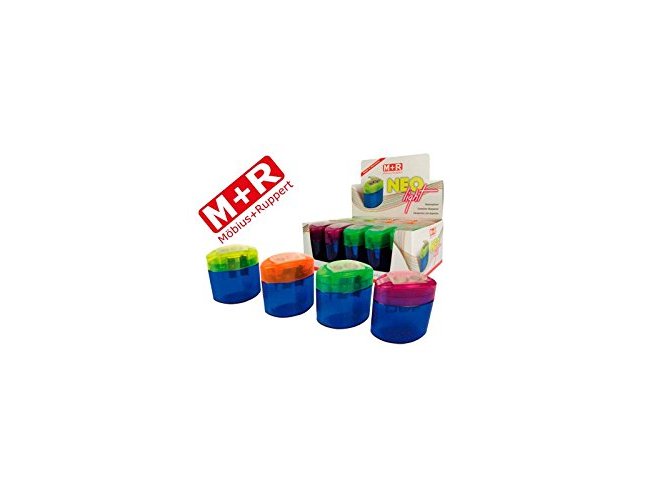 Apara lapis m+r neo light 2 usos com deposito cores sortidas (10 unidades) ( Imagem 3 de 3 ) - Preview