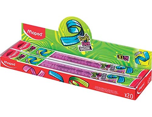 Régua Plástico Flexível  Maped de 30 cm Cores Sortidas ( Imagem 3 de 5 ) - Preview