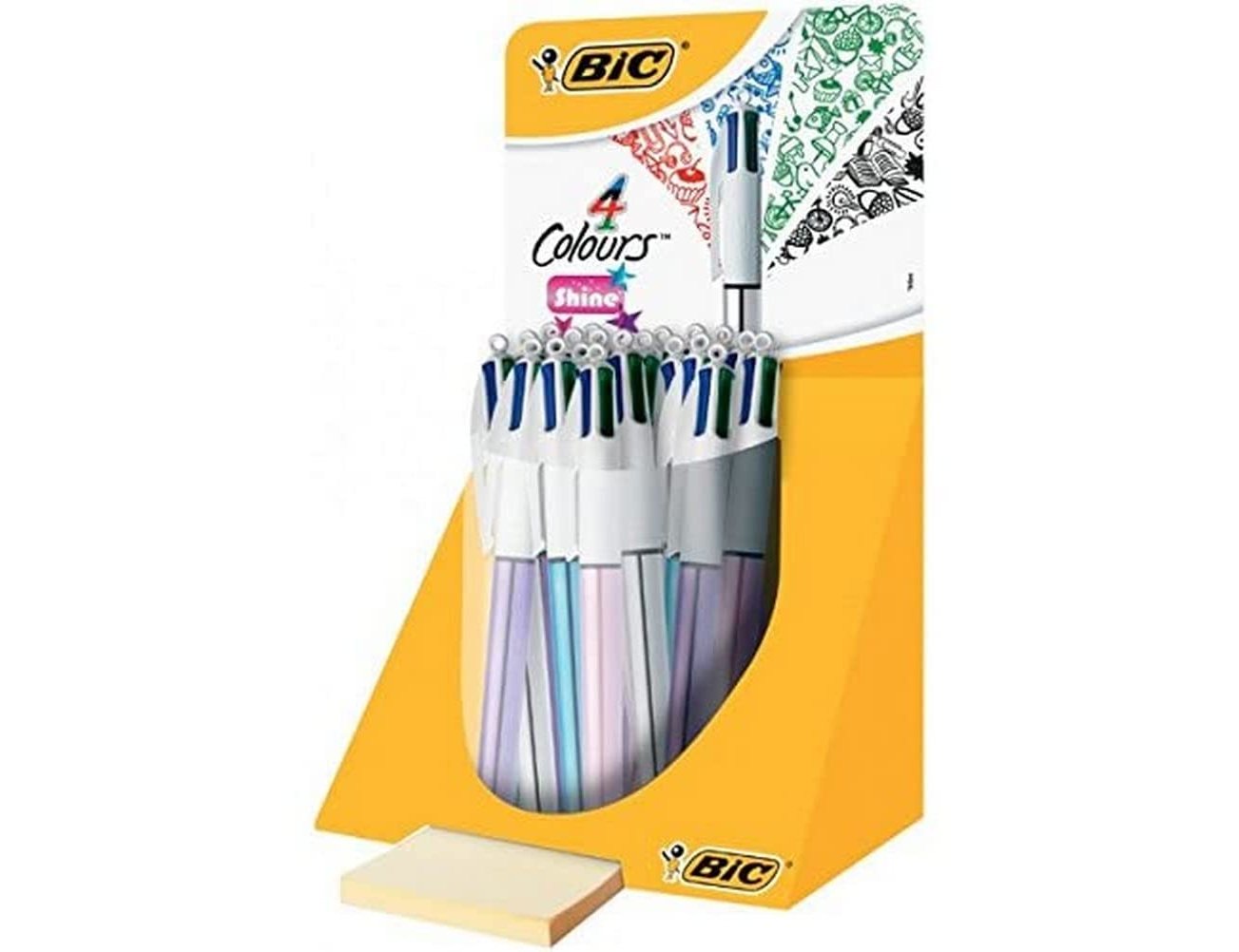 Esferografica bic quatro cores shine cores metalizadas ponta de 1 mm (20 unidades) ( Imagem 3 de 3 ) - Preview