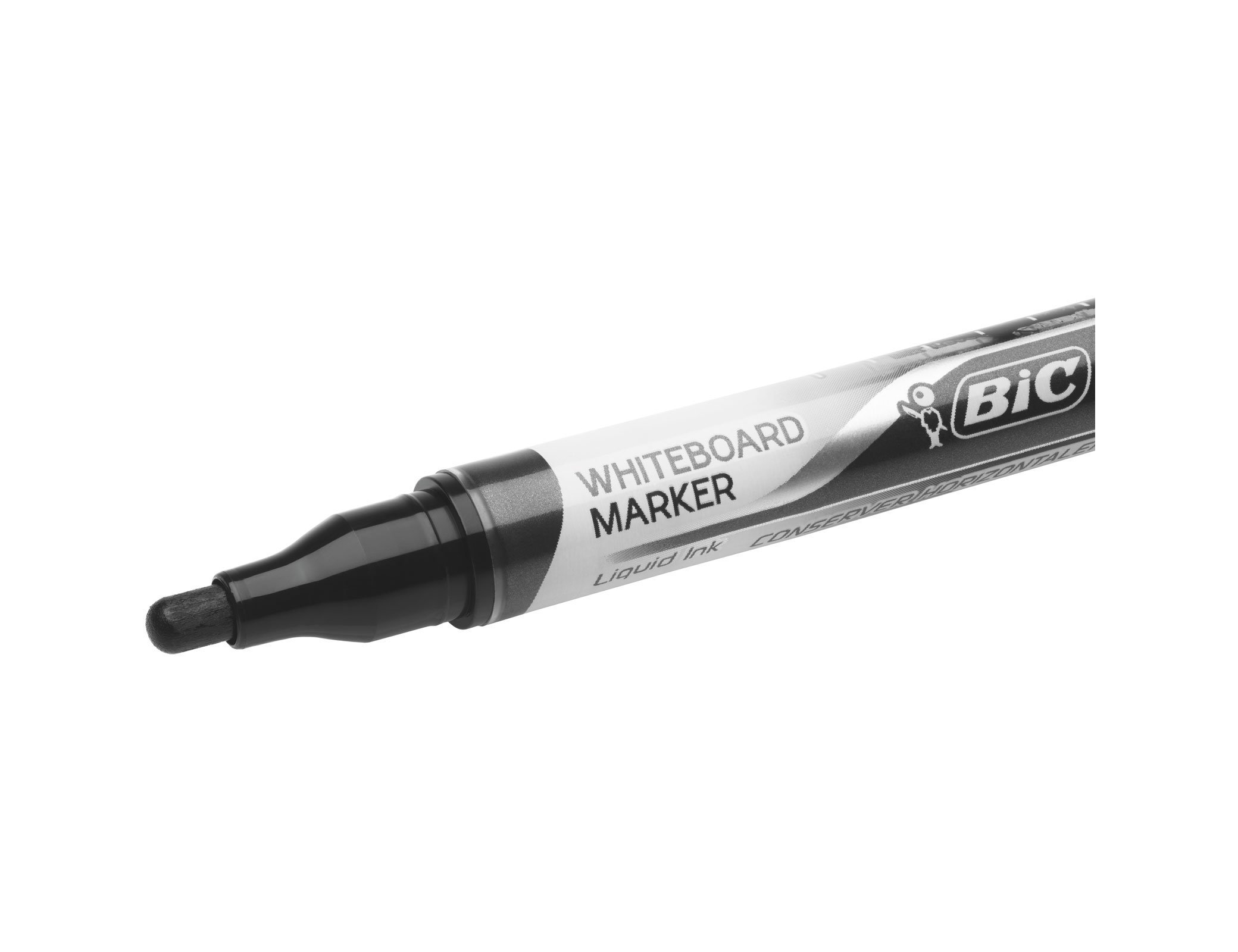 Marcador bic velleda liquid pocket ponta redonda 2,2 mm preto (12 unidades) ( Imagem 3 de 9 ) - Preview