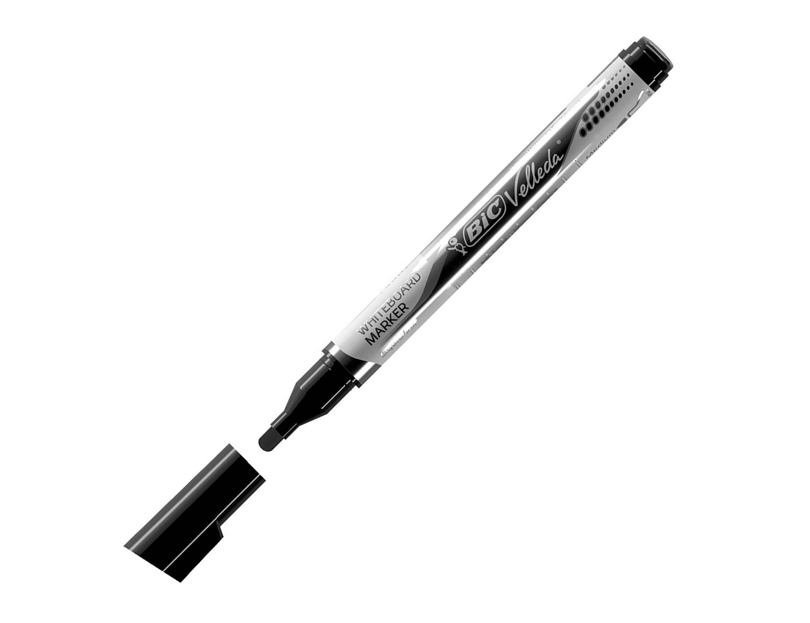 Marcador bic velleda liquid pocket ponta redonda 2,2 mm preto (12 unidades) ( Imagem 5 de 9 ) - Preview