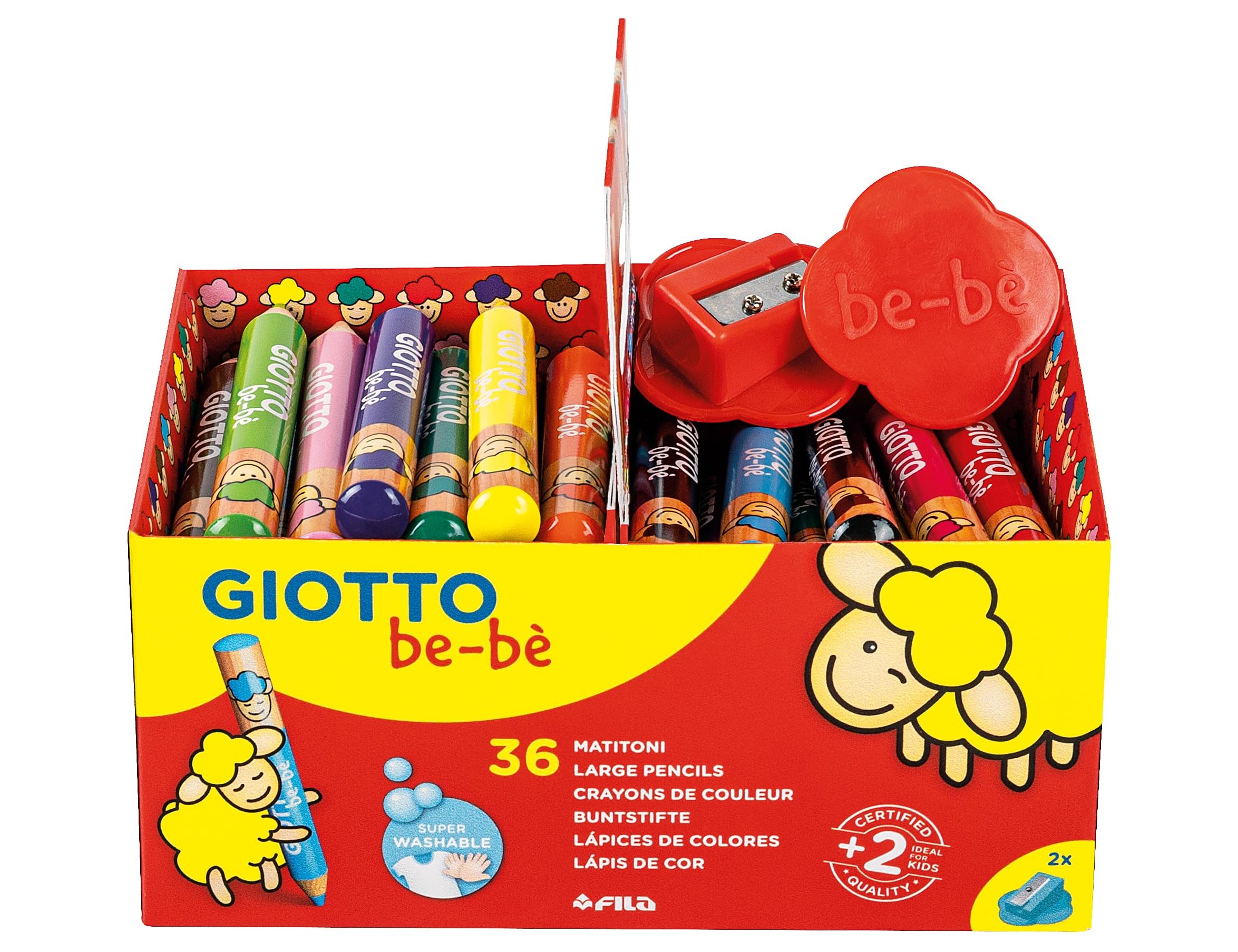 Lapis de cores giotto bebe 36 unidades + 3 apara lapis ( Imagem 3 de 5 ) - Preview