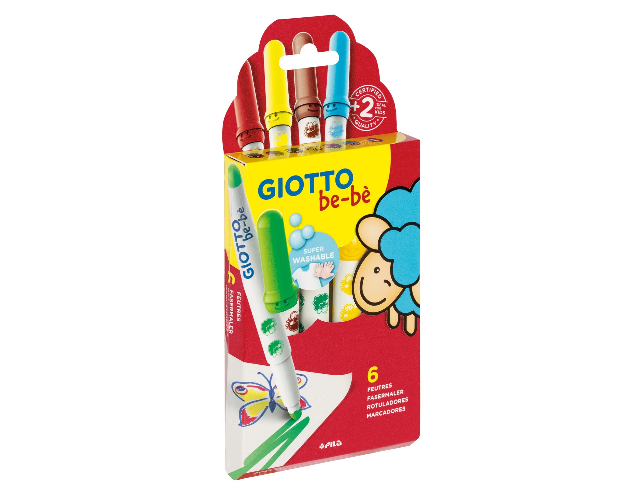 Marcador giotto bebe caixa de 6 cores ( Imagem 4 de 7 ) - Preview