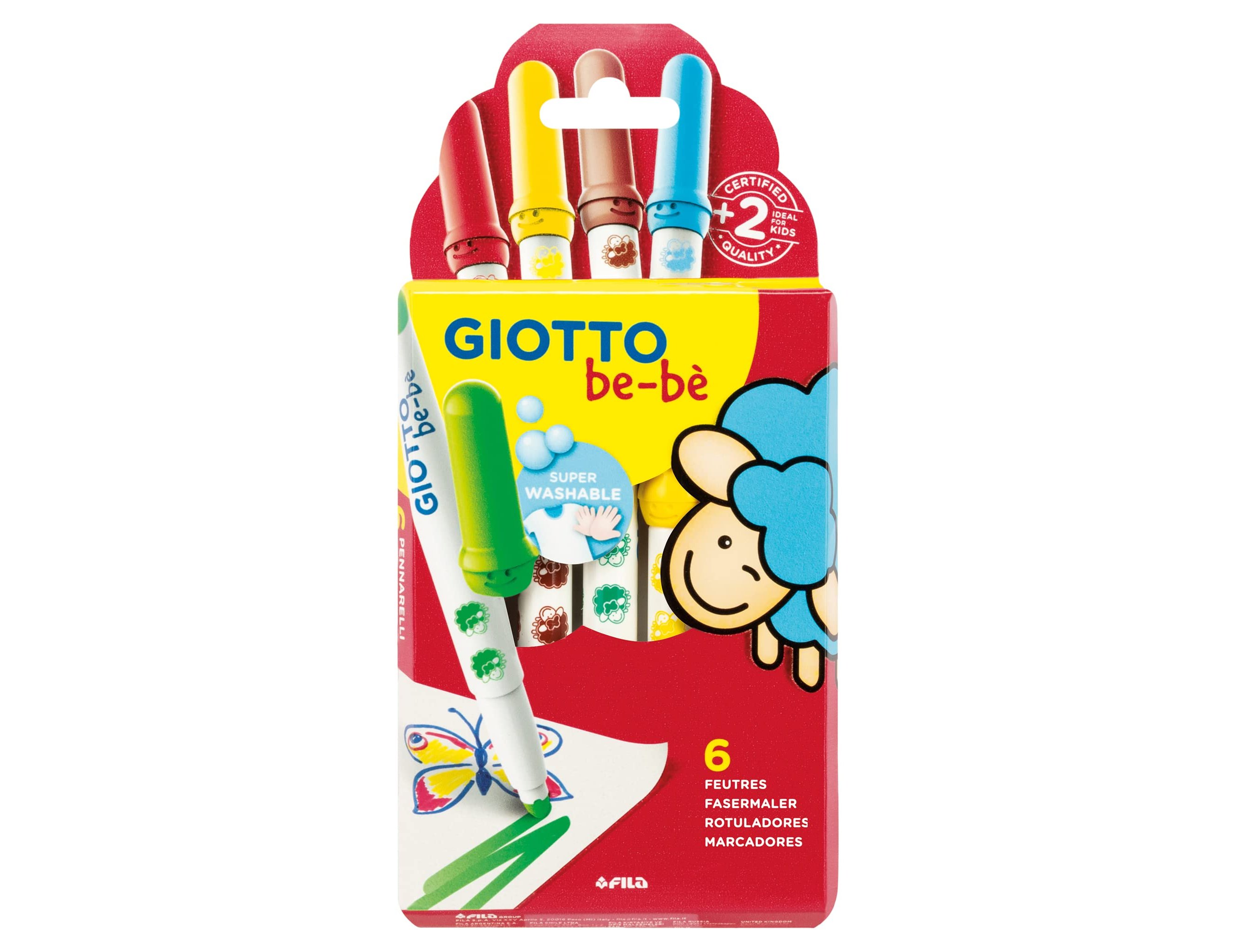 Marcador giotto bebe caixa de 6 cores ( Imagem 5 de 7 ) - Preview