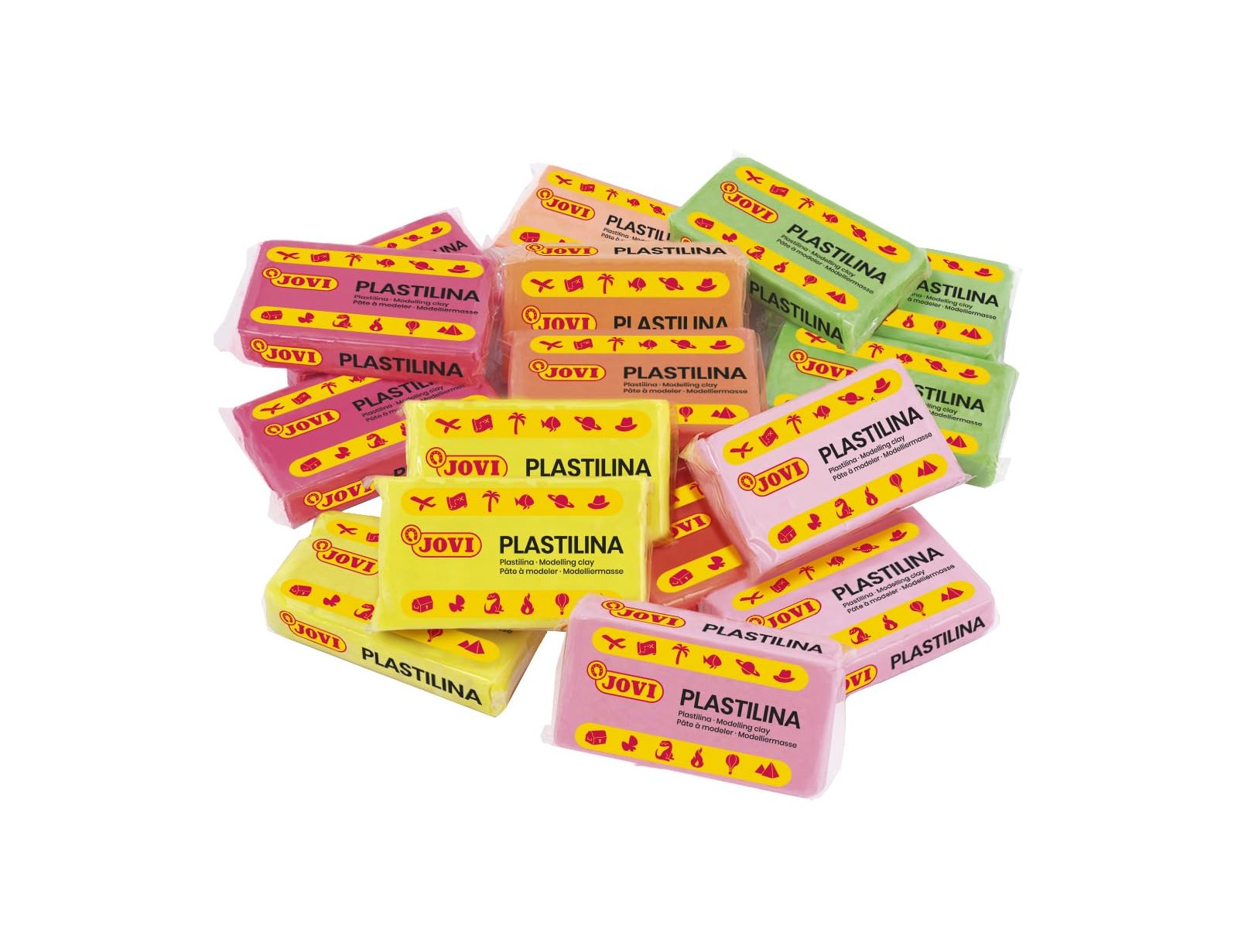 Plasticina jovi 70 50 gr caixa 30 cores fluorescentes sortidas ( Imagem 3 de 9 ) - Preview