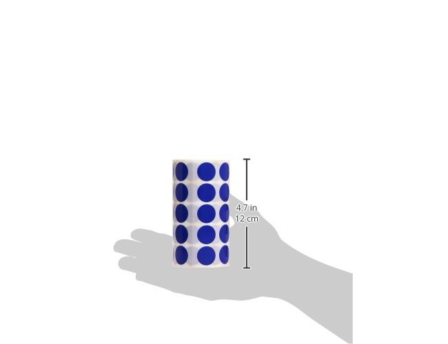 Etiquetas apli autoadesivas circulares 20mm azul em rolo ( Imagem 4 de 4 ) - Preview