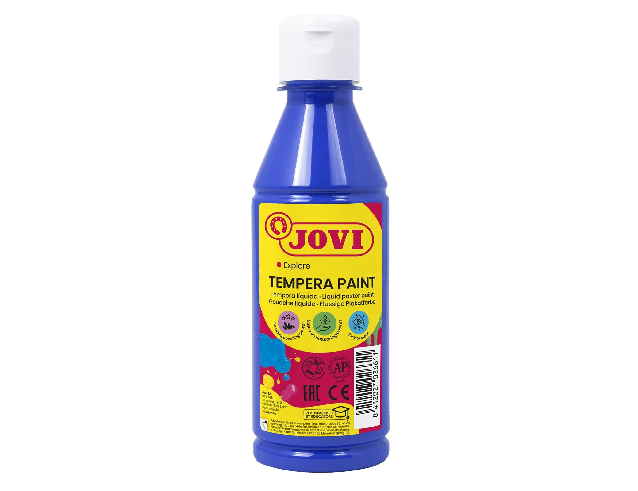 Jovi liquid gouache 250 ml - ultramarine blue ( Imagem 3 de 9 ) - Preview