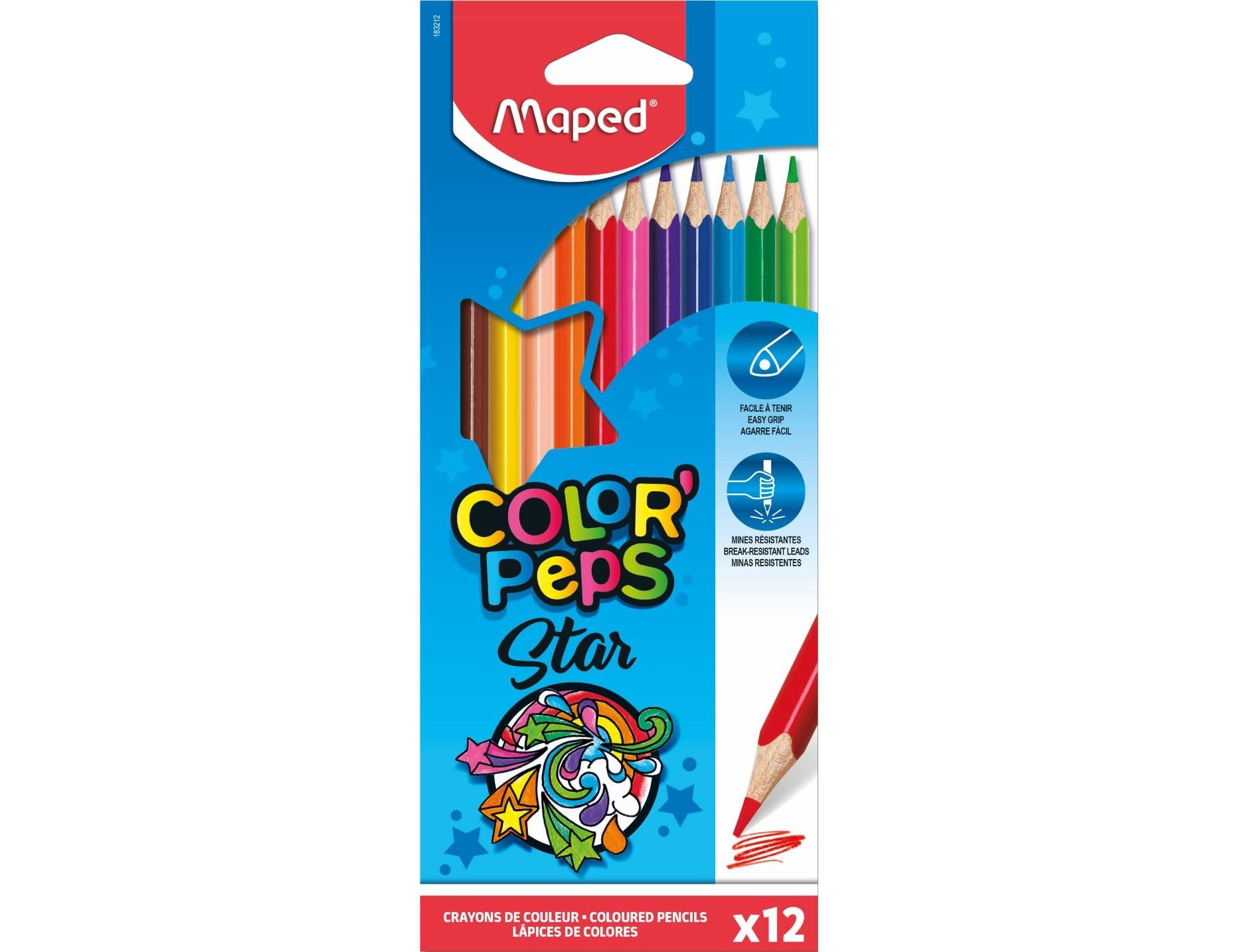 Maped Color Peps Colored Pencils - Box of 12 ( Imagem 3 de 4 ) - Preview