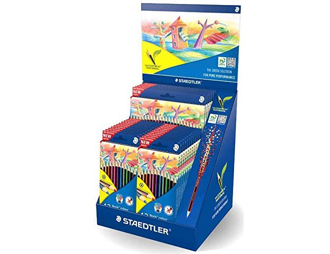 Lapis de cores staedtler wopex ecologico expositor de 20 caixas de 12 cores e 5 caixas de 24 cores ( Imagem 3 de 4 ) - Preview