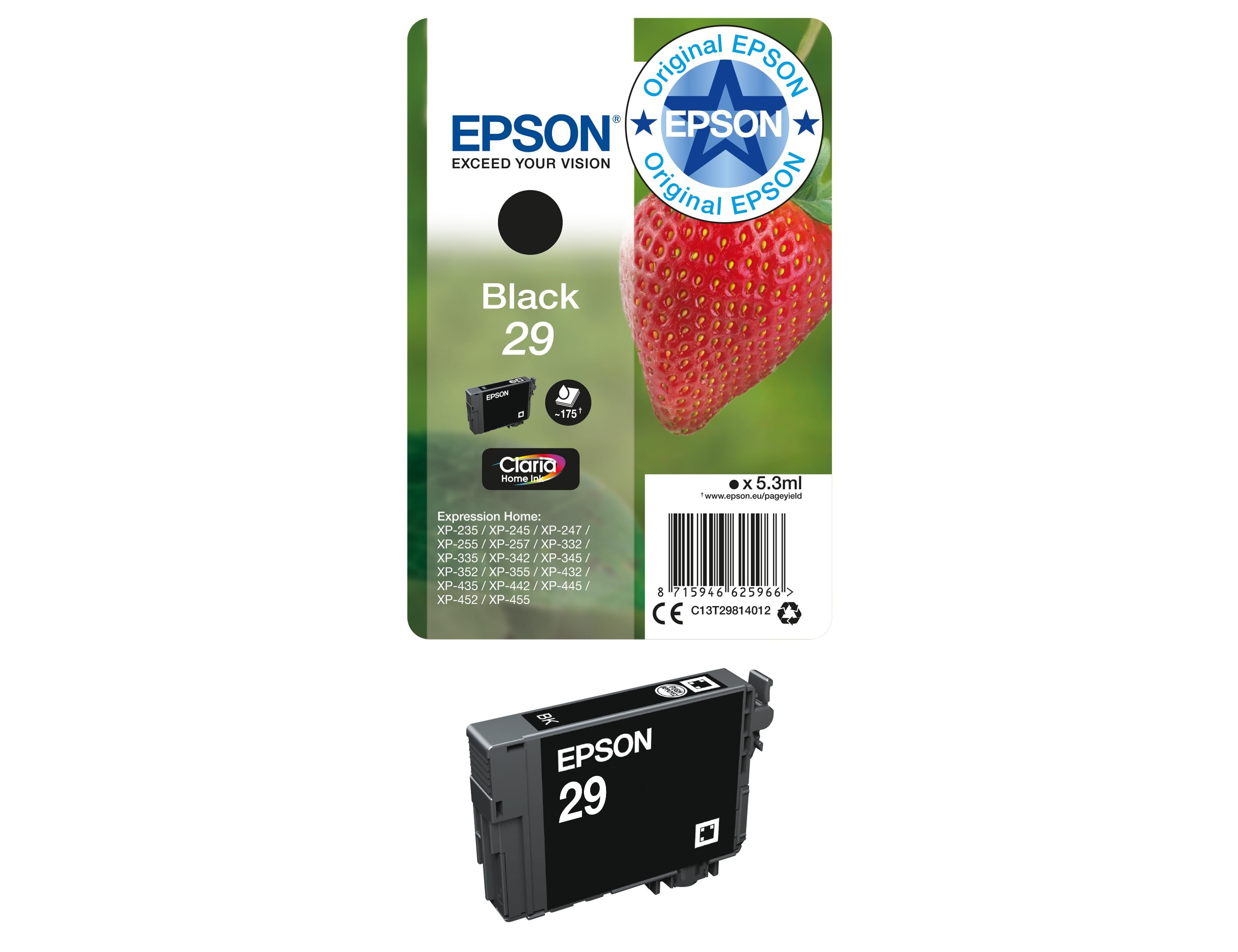 Tinteiro Epson Home 29 T2981. Cor preto ( Imagem 3 de 3 ) - Preview