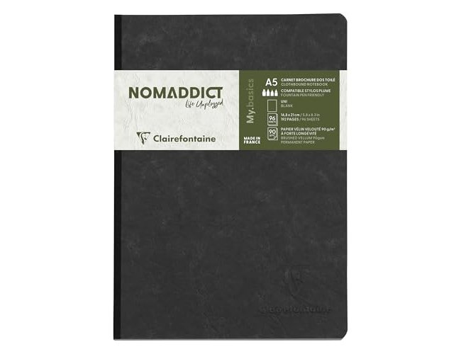 Caderno Clairefontaine Capa Cartolina Din A5 Liso 96 Folhas Cor Preto ( Imagem 3 de 8 ) - Preview