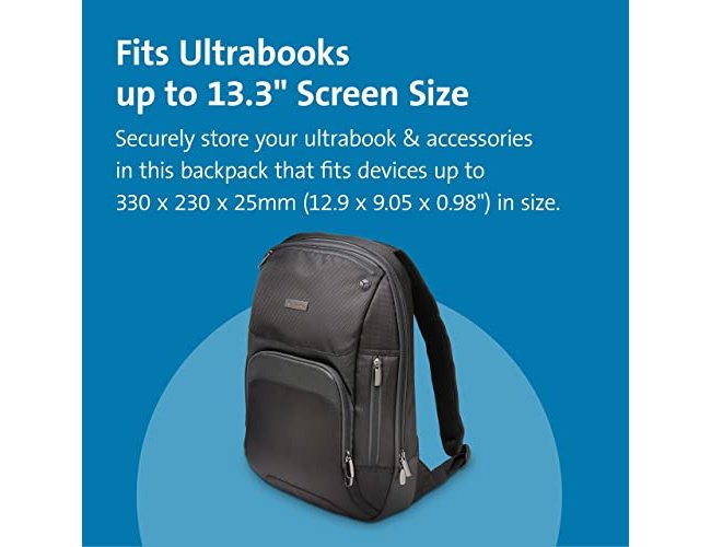 Mochila para portatil kensington triplo trek backpack de 14/' para ultrabook preto 430x310x100 mm ( Imagem 4 de 7 ) - Preview